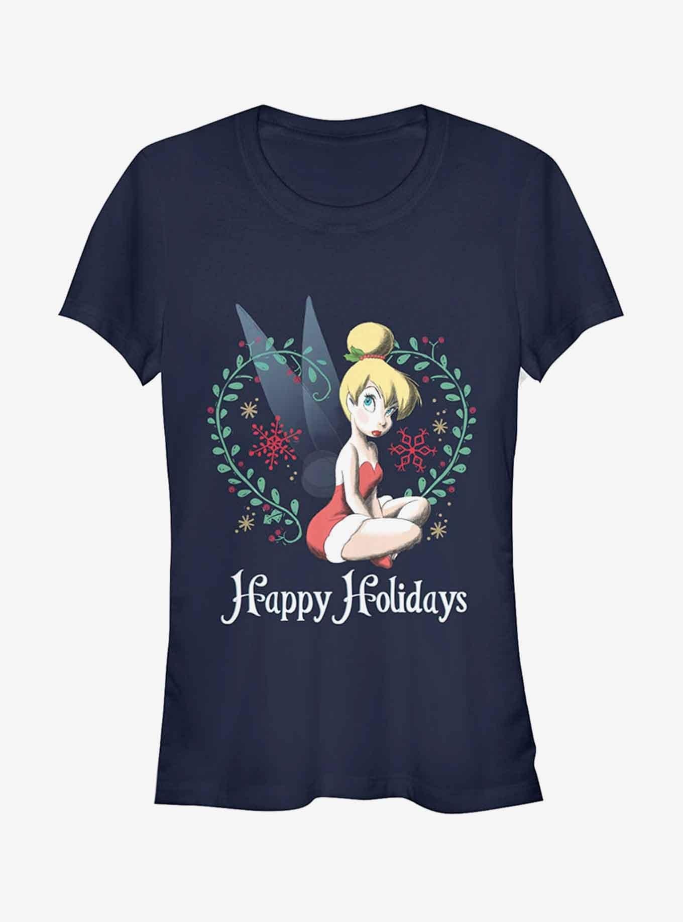 Disney Ugly Christmas Sweater Tinker Bell Girls T-Shirt T-Shirt | Viral Style | Great Gift Idea