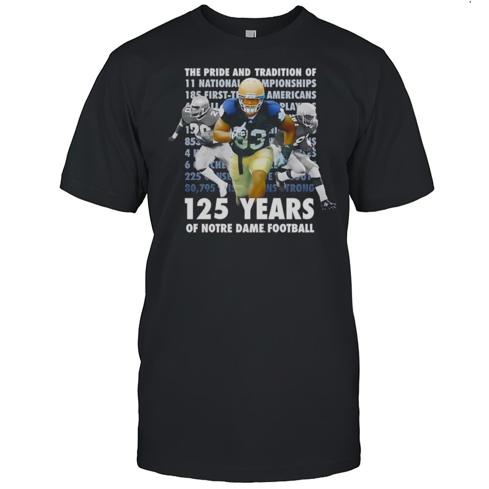 125 Years Of Notre Dame Football Shirt