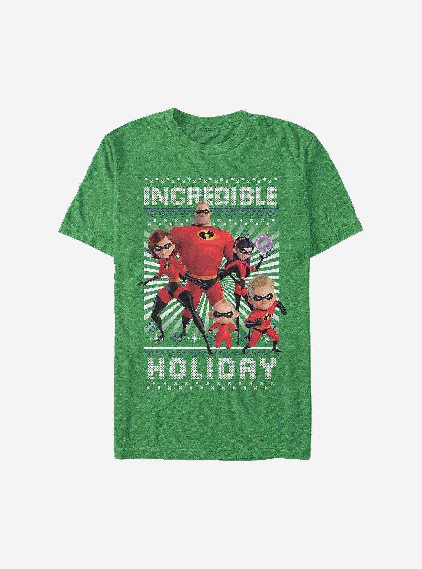 Disney Pixar The Incredibles Christmas Pattern T-Shirt T-Shirt | Trending Design | Must-Have Style