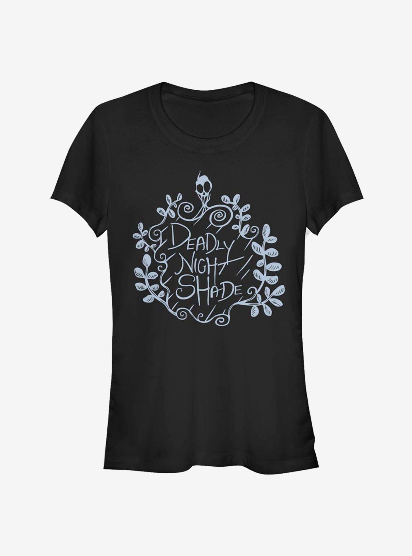 Disney The Nightmare Before Christmas Deadly Night Shade Classic Girls T-Shirt T-Shirt | Streetwear Vibe | Trending Now