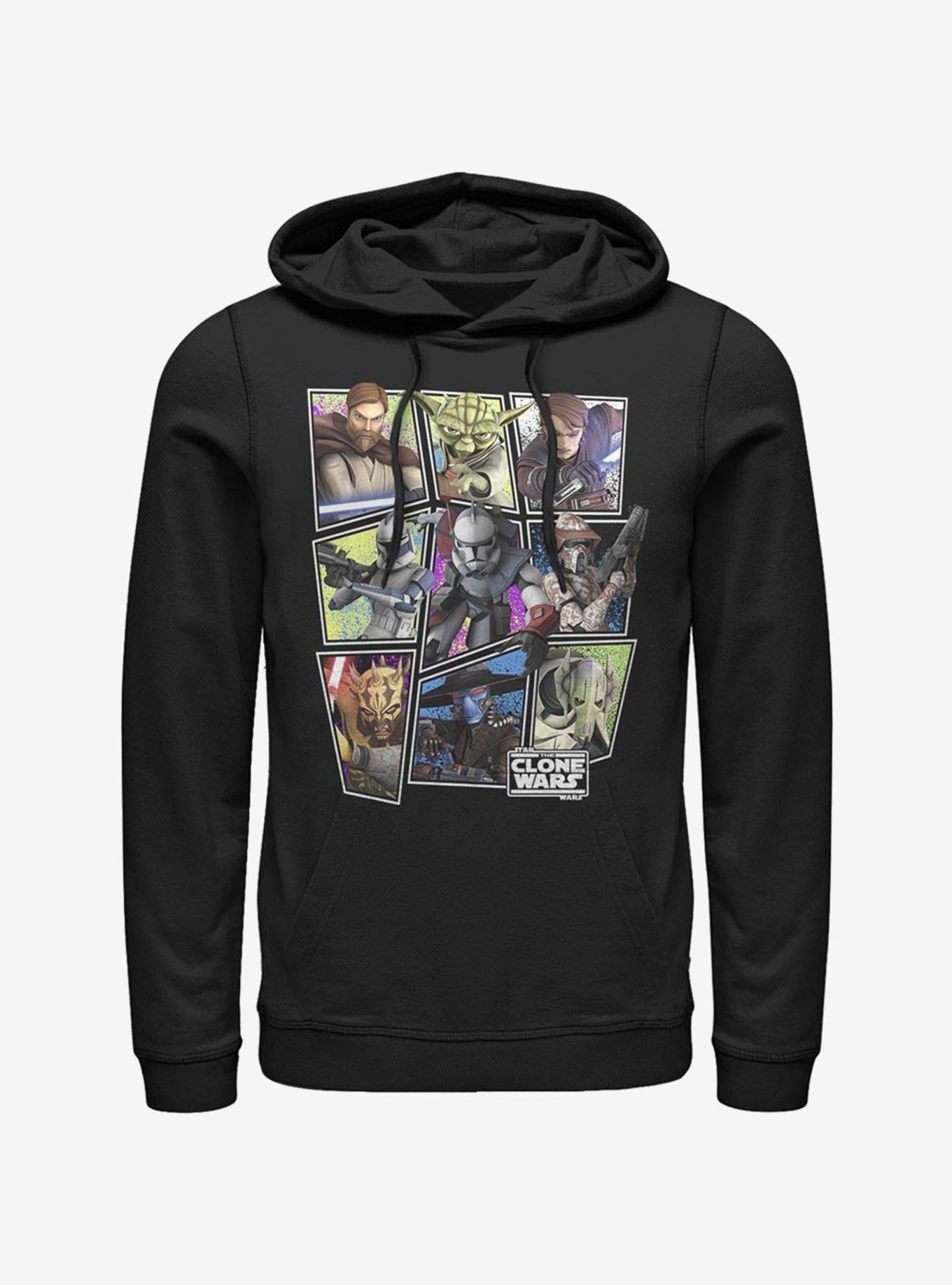 Star Wars The Clone Wars Scattered Group Hoodie