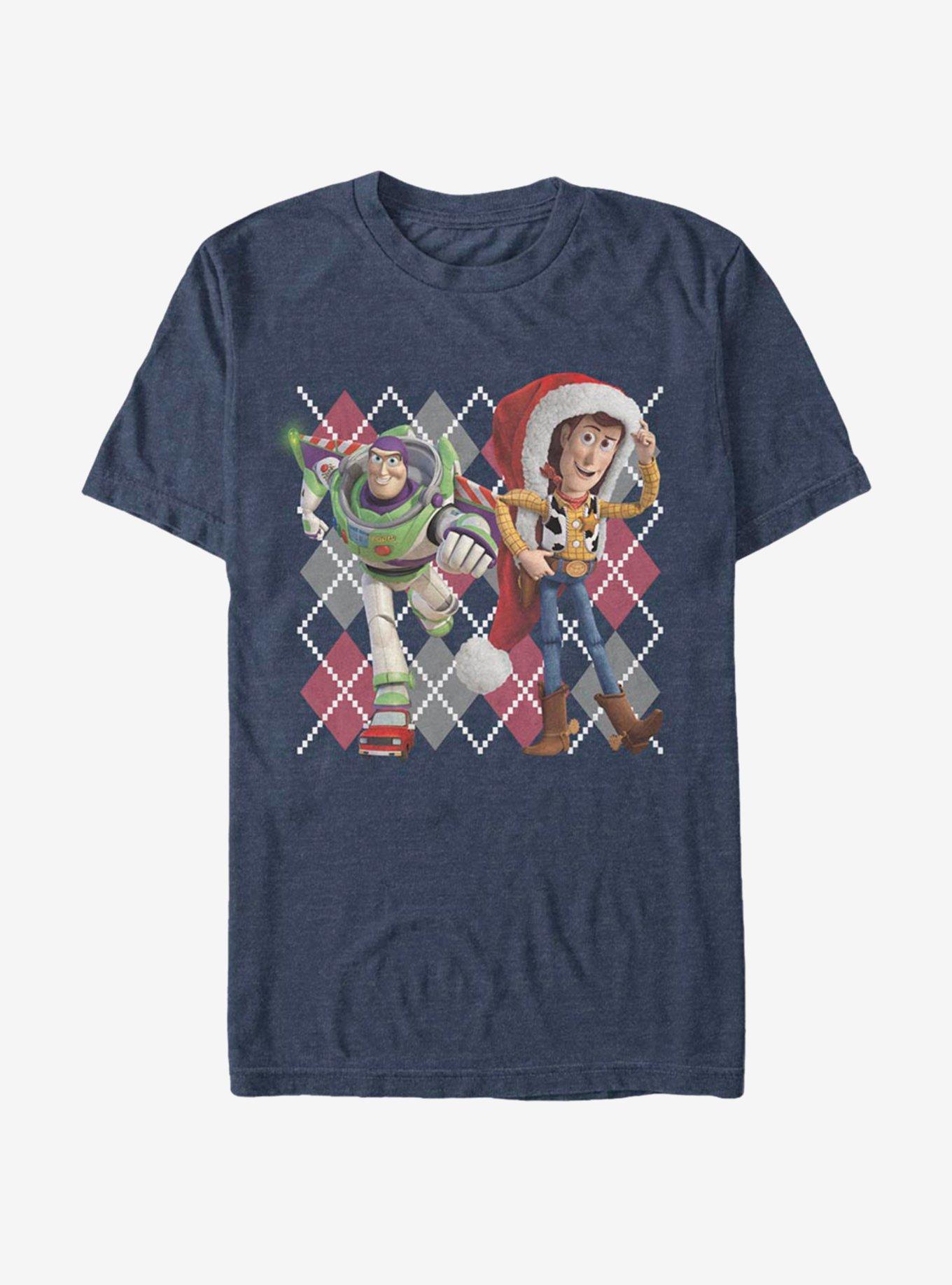 Disney Pixar Toy Story Argyle Christmas T-Shirt T-Shirt | Aesthetic Graphic | Trending Now