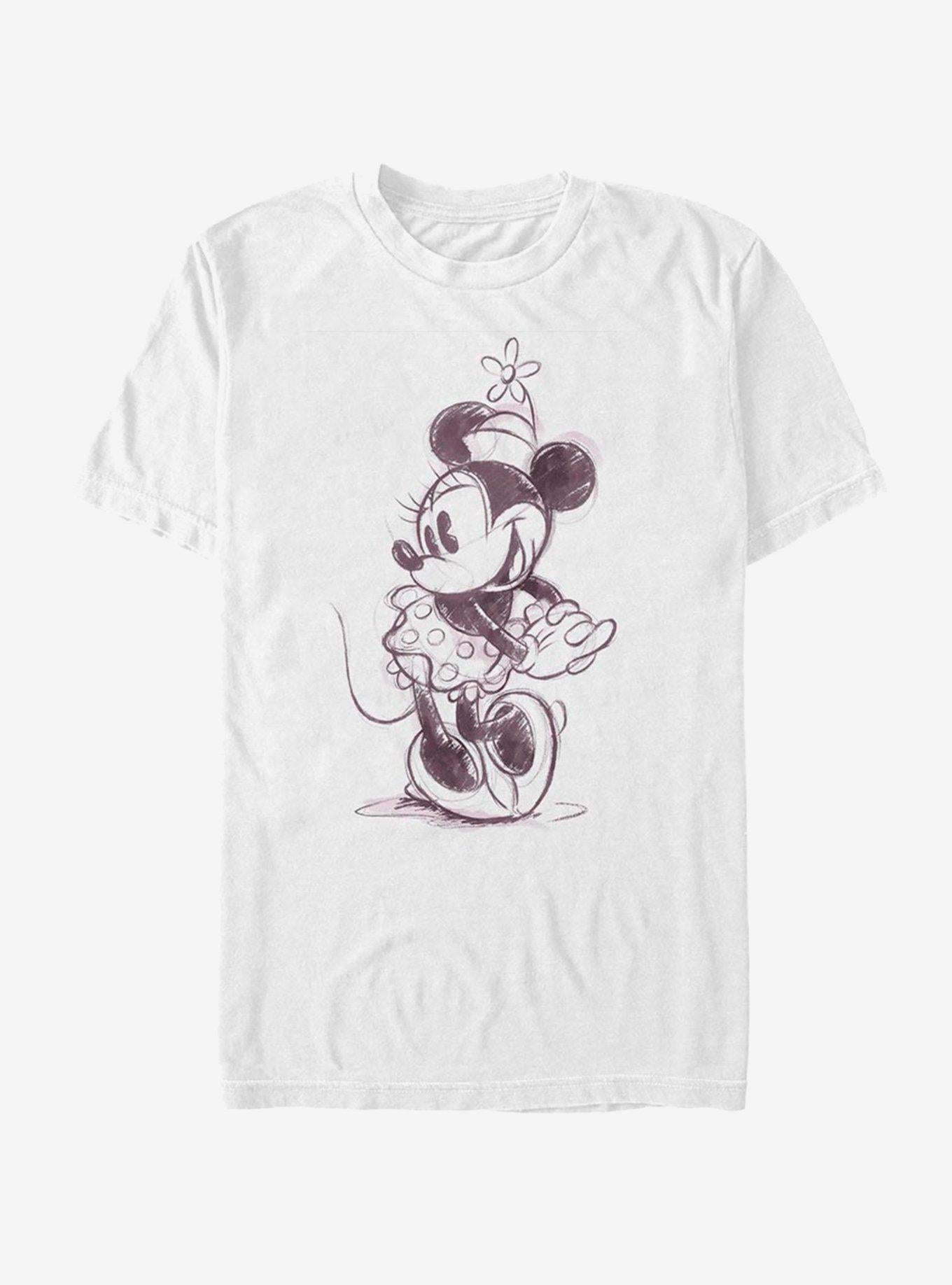 Disney Minnie Mouse Sketch Minnie T-Shirt T-Shirt | Aesthetic Graphic | Great Gift Idea