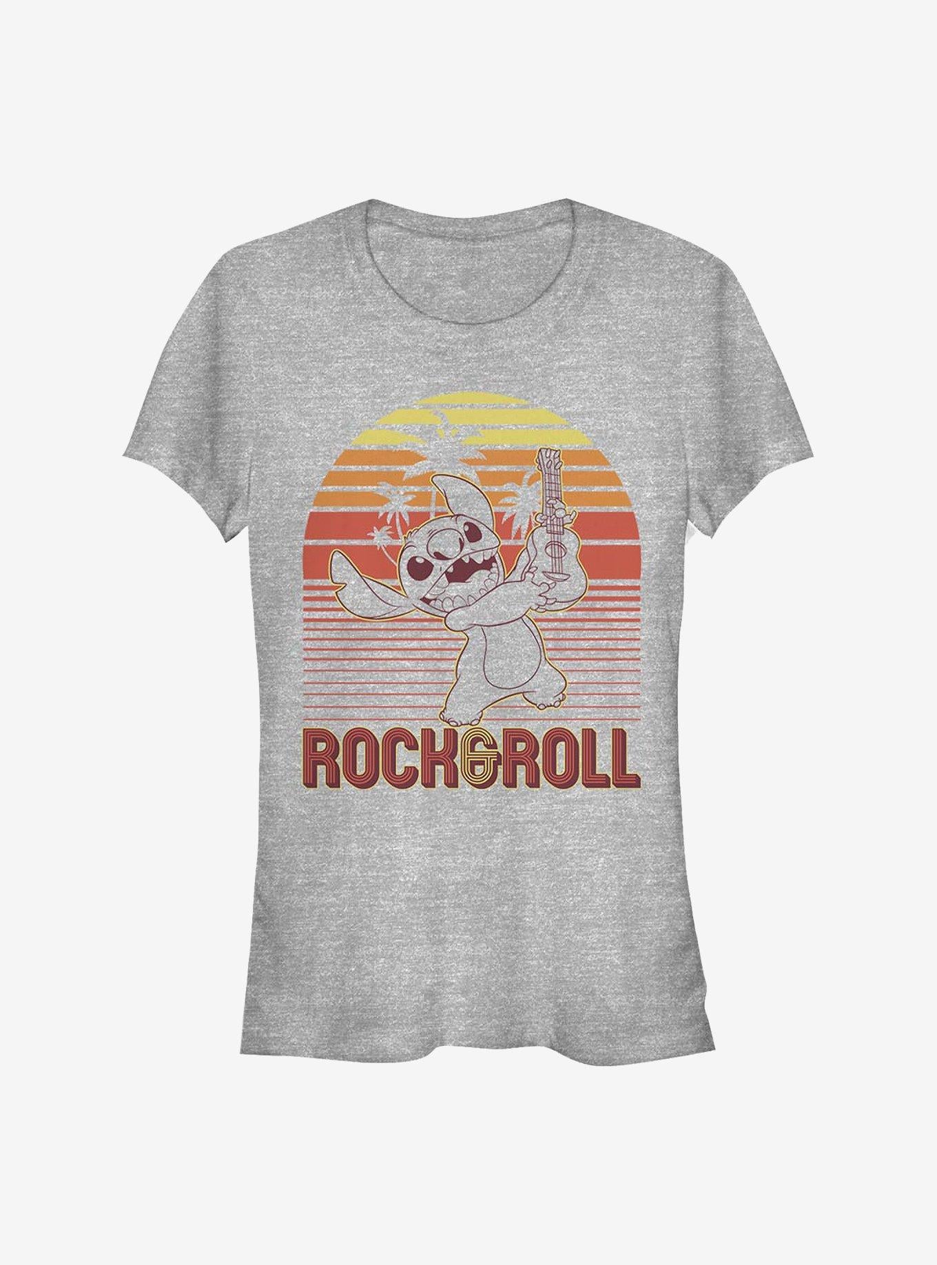 Disney Lilo Stitch Rock And Roll Stitch Girls T-Shirt T-Shirt | Fan Favorite Style | Great Gift Idea