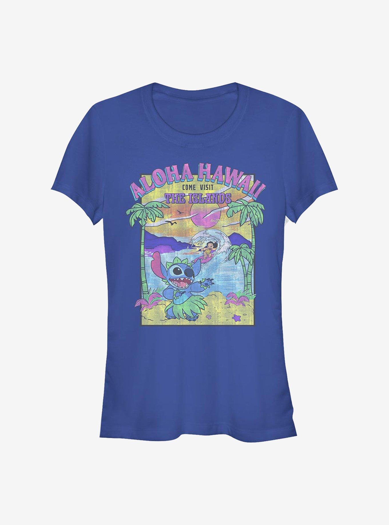 Disney Lilo Stitch Visit The Islands Girls T-Shirt T-Shirt | Viral Style | Perfect For Daily Wear