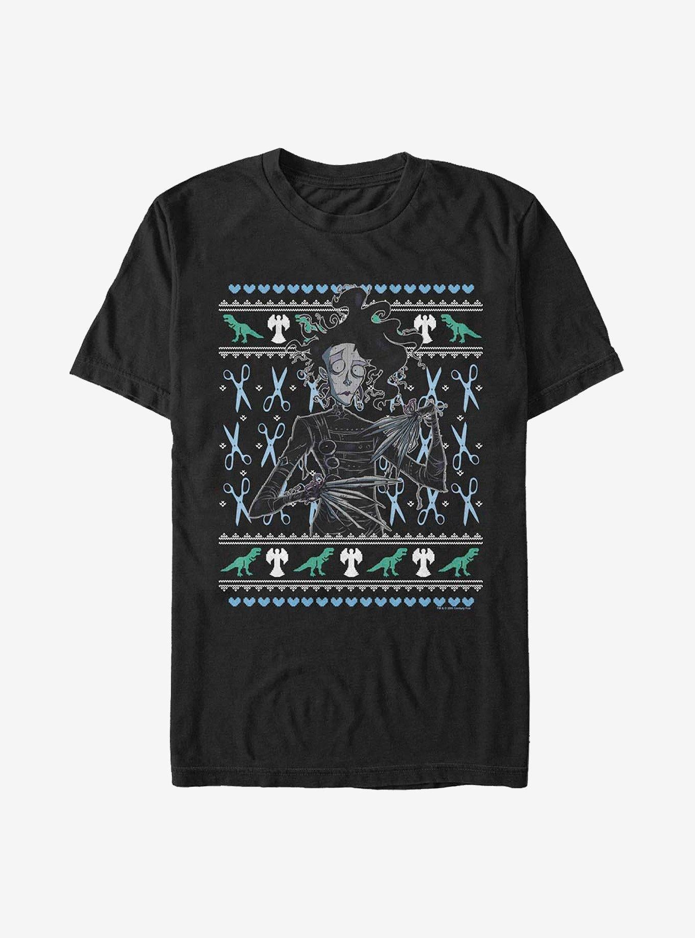 Edward Scissorhands Ugly Christmas Scissorhands T-Shirt T-Shirt | Viral Style | Must-Have Style