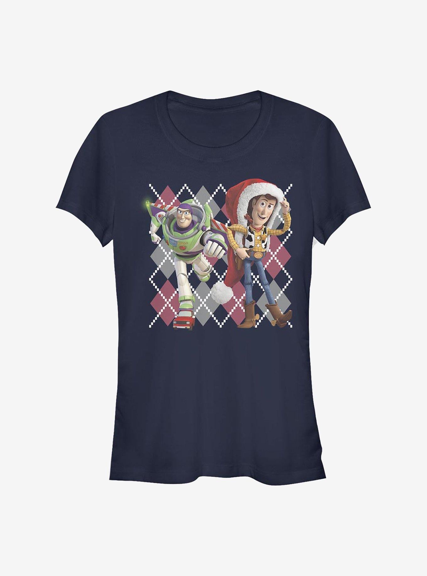 Disney Pixar Toy Story Argyle Christmas Girls T-Shirt T-Shirt | Streetwear Vibe | Trending Now