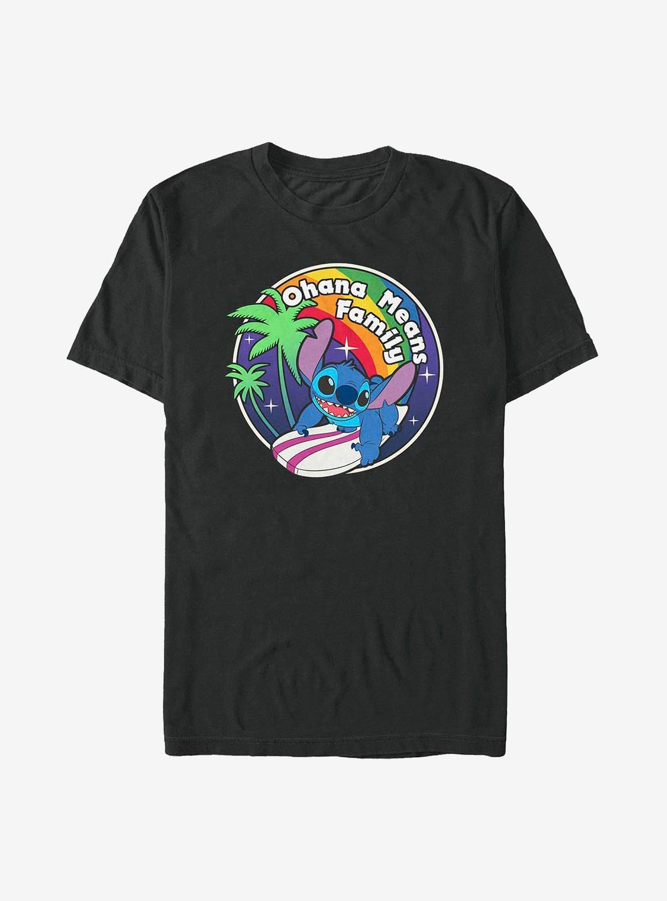 Disney Lilo Stitch Rainbow Ohana Means Family T-Shirt T-Shirt | Trending Streetwear Style | Perfect For Daily Wear