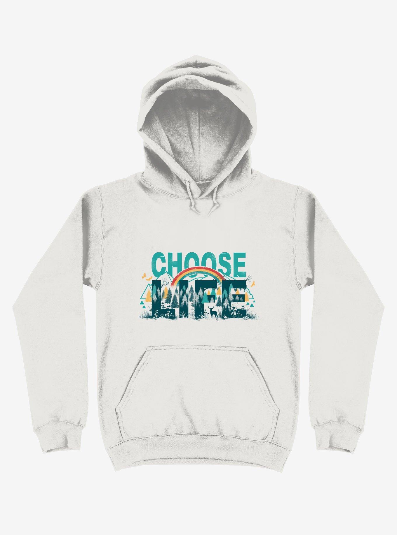 Choose To Live The Life White Hoodie