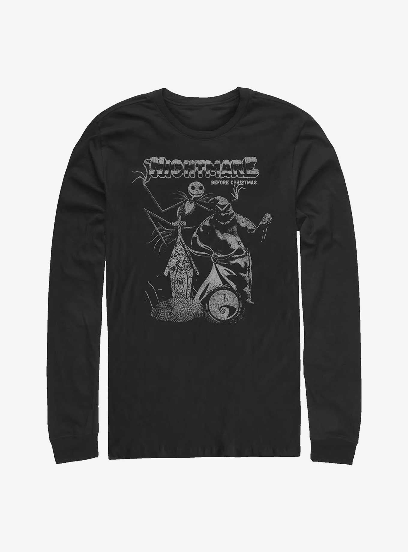Disney The Nightmare Before Christmas Vintage Poster Long-Sleeve T-Shirt Poster | Best-Selling Artwork | High Demand Item
