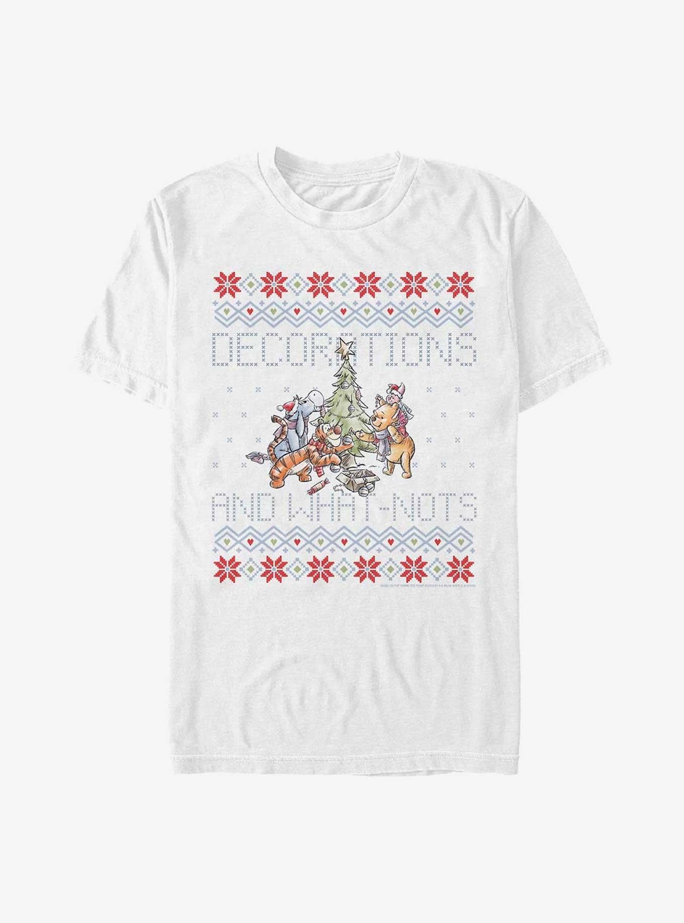 Disney Winnie The Pooh Decorations And What-Nots Ugly Christmas T-Shirt T-Shirt | Premium Graphic | Perfect For Daily Wear