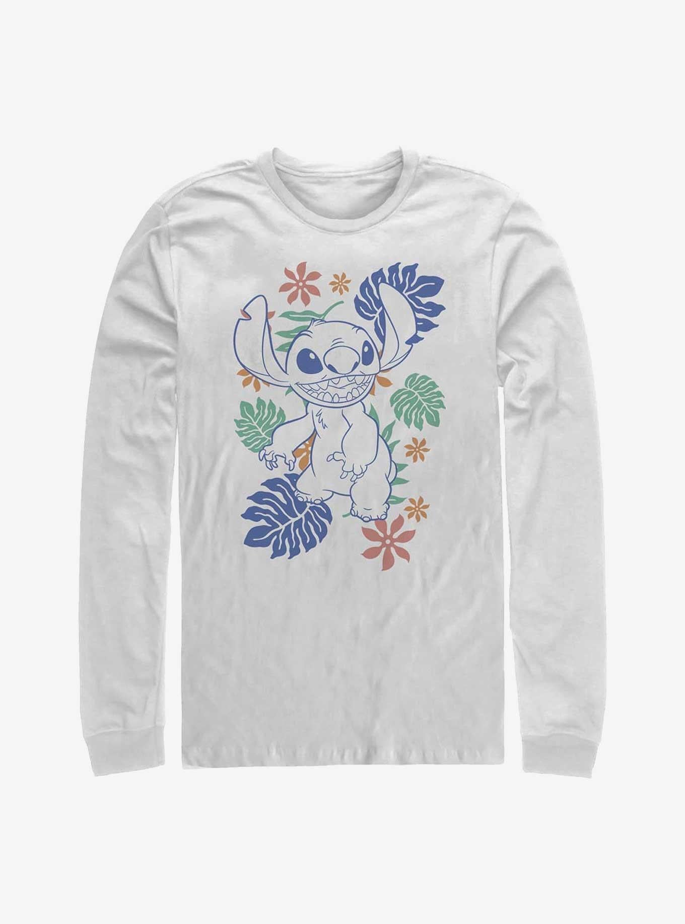 Disney Lilo Stitch Tropical Stitch Long-Sleeve T-Shirt T-Shirt | Fan Favorite Style | Perfect For Daily Wear