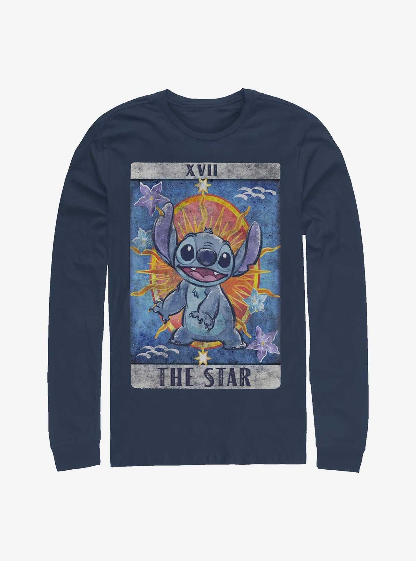 Disney Lilo Stitch Tarot Long-Sleeve T-Shirt T-Shirt | Streetwear Vibe | Perfect For Daily Wear