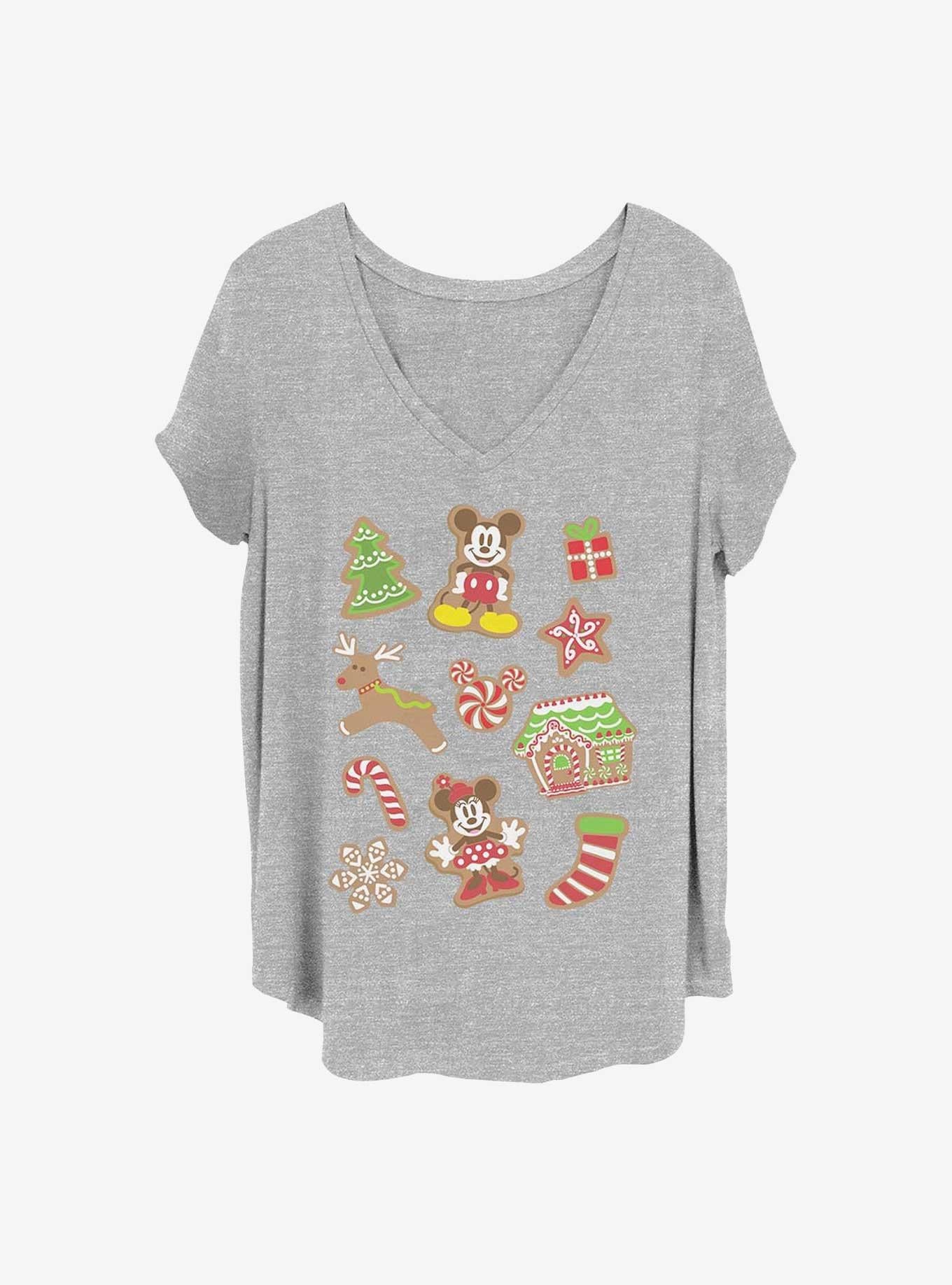 Disney Mickey Mouse Christmas Cookies Girls T-Shirt Plus Size T-Shirt | Viral Style | Great Gift Idea