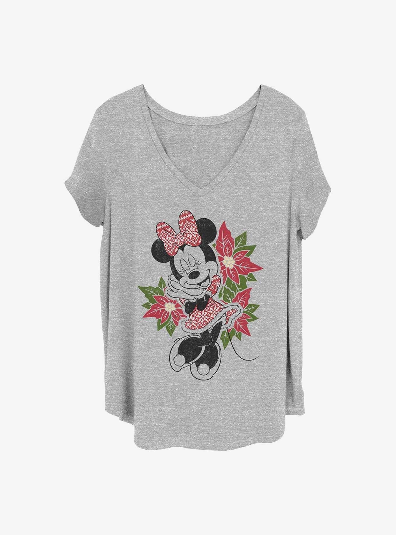 Disney Minnie Mouse Christmas Minnie Girls T-Shirt Plus Size T-Shirt | Best-Selling Artwork | Top Pick For Fans