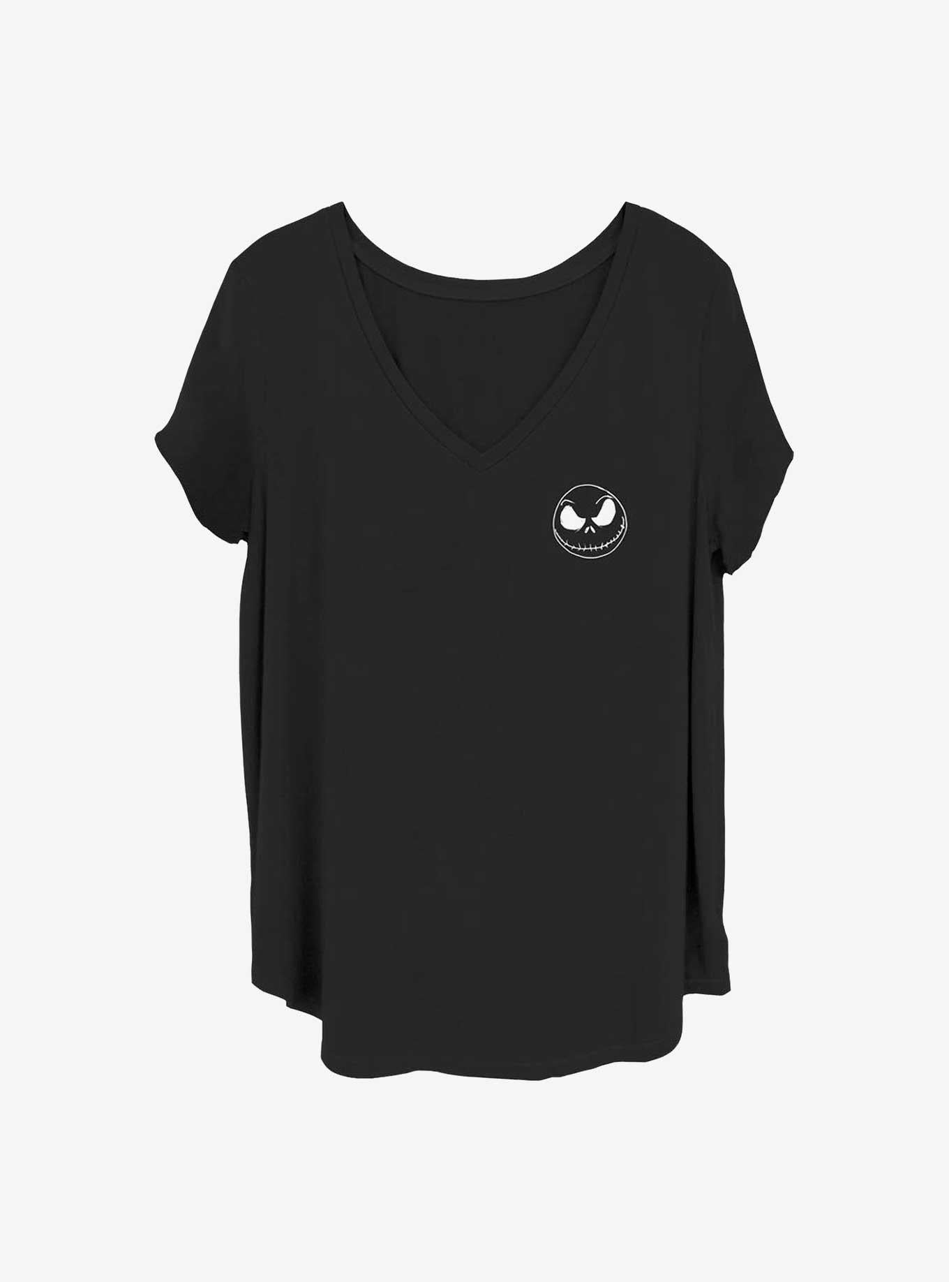 Disney The Nightmare Before Christmas Jack Pocket Scribble Girls T-Shirt Plus Size T-Shirt | Aesthetic Graphic | High Demand Item