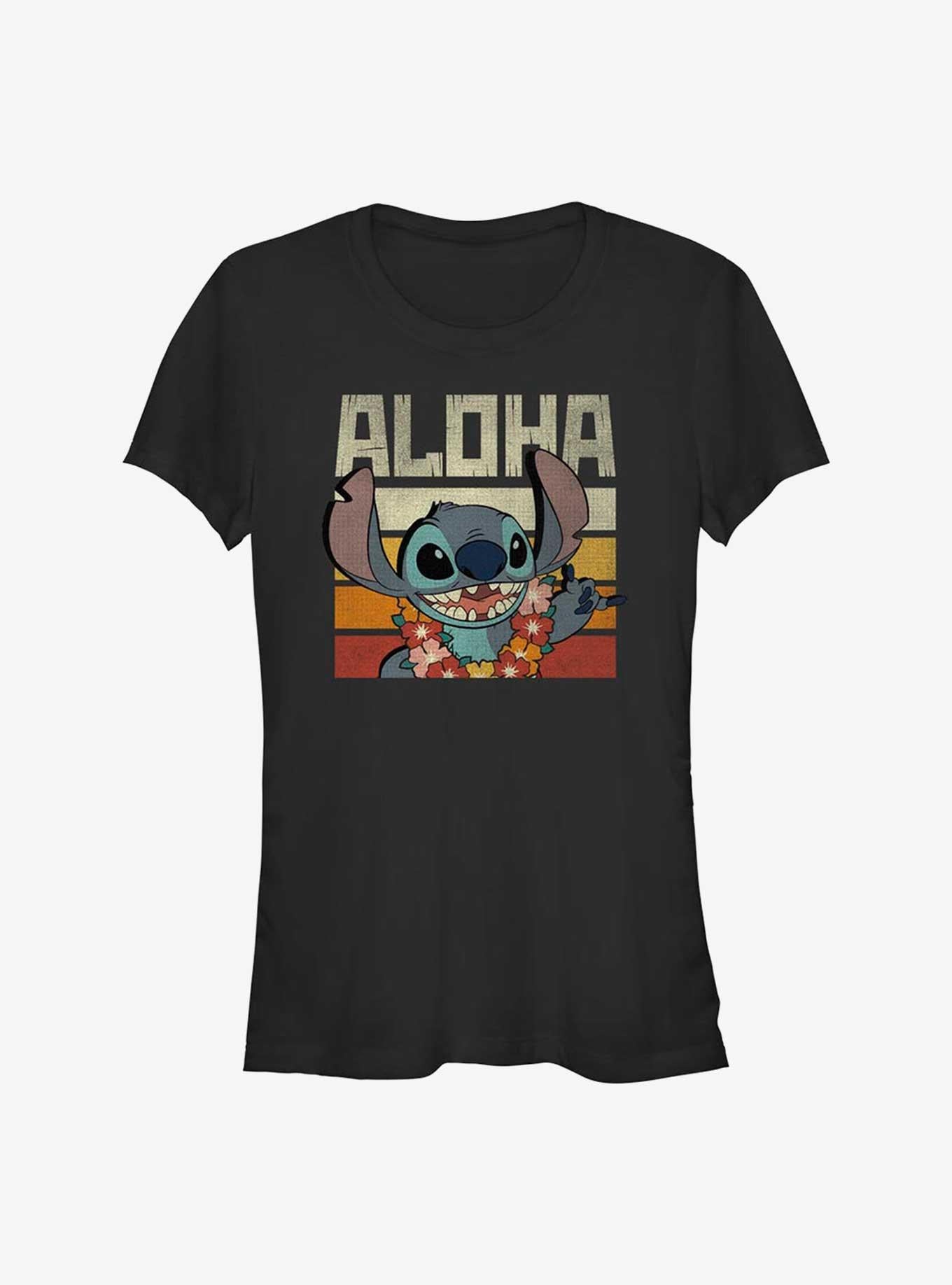 Disney Lilo Stitch Says Aloha Girls T-Shirt T-Shirt | Vintage Graphic Vibe | Must-Have Style