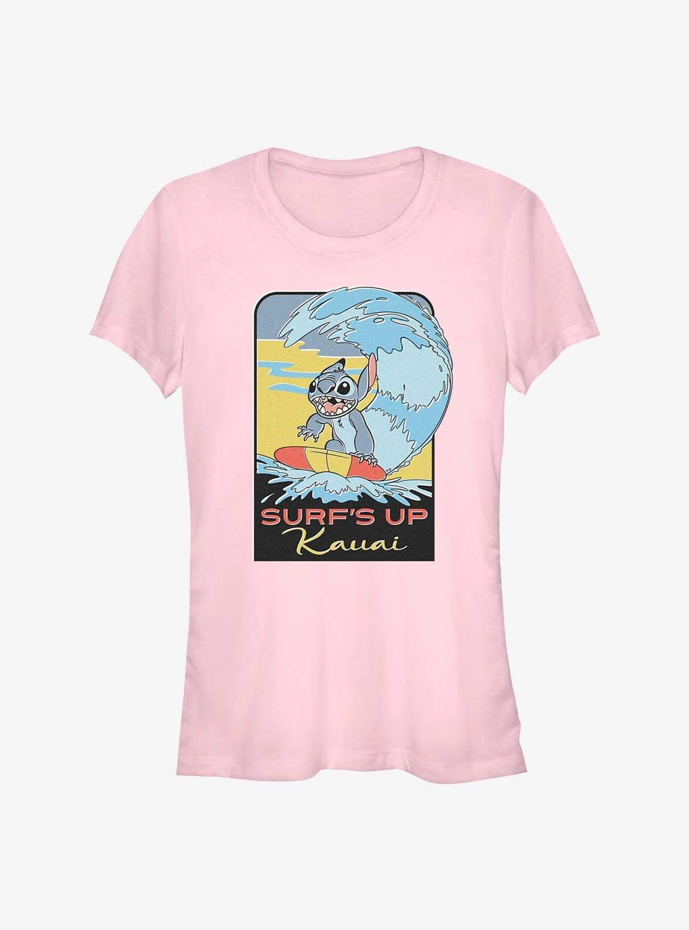 Disney Lilo Stitch Surf's Up Kauai Girls T-Shirt T-Shirt | Exclusive Art Design | Great Gift Idea