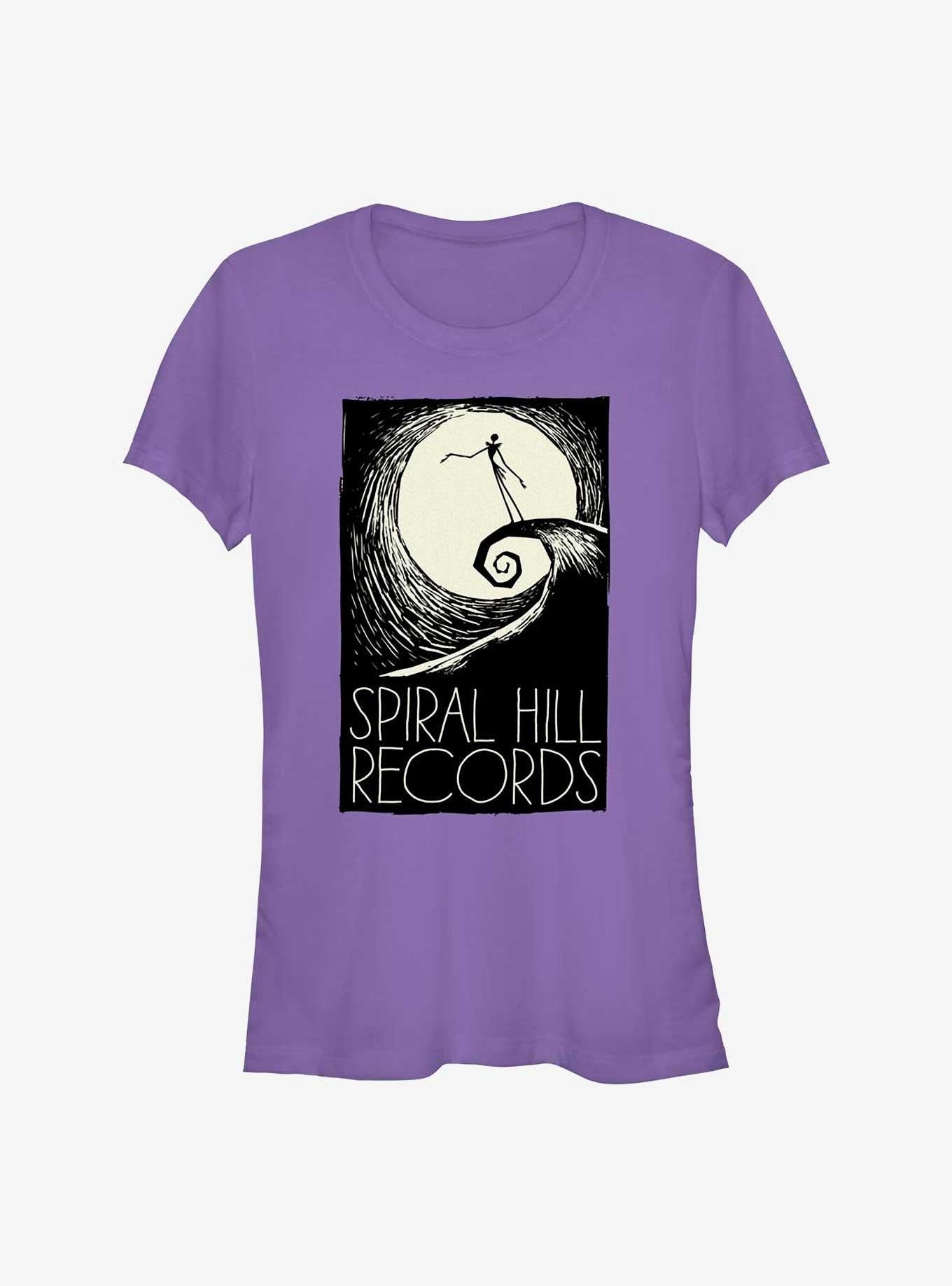 Disney The Nightmare Before Christmas Spiral Hill Records Girls T-Shirt T-Shirt | Streetwear Vibe | Trending Now