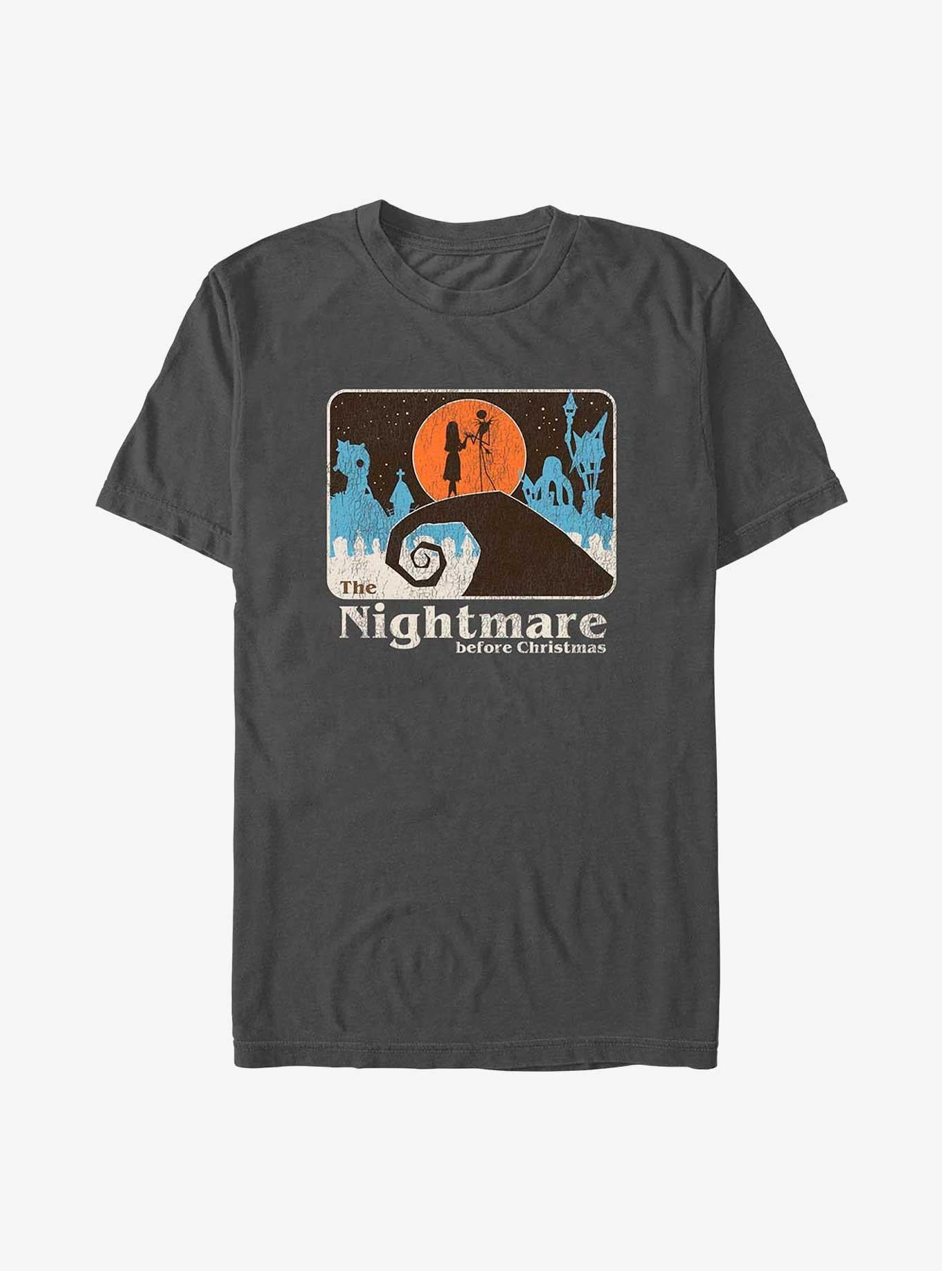 Disney The Nightmare Before Christmas Moonlit Lovers Jack and Sally T-Shirt T-Shirt | Streetwear Vibe | Perfect For Daily Wear