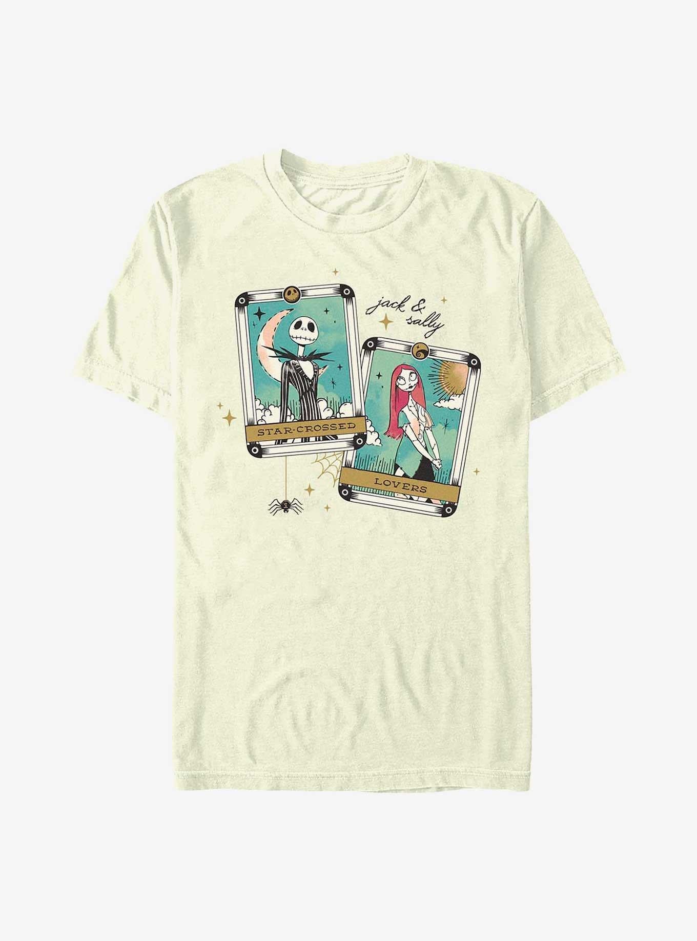 Disney The Nightmare Before Christmas Jack and Sally Tarot Cards T-Shirt T-Shirt | Aesthetic Graphic | High Demand Item