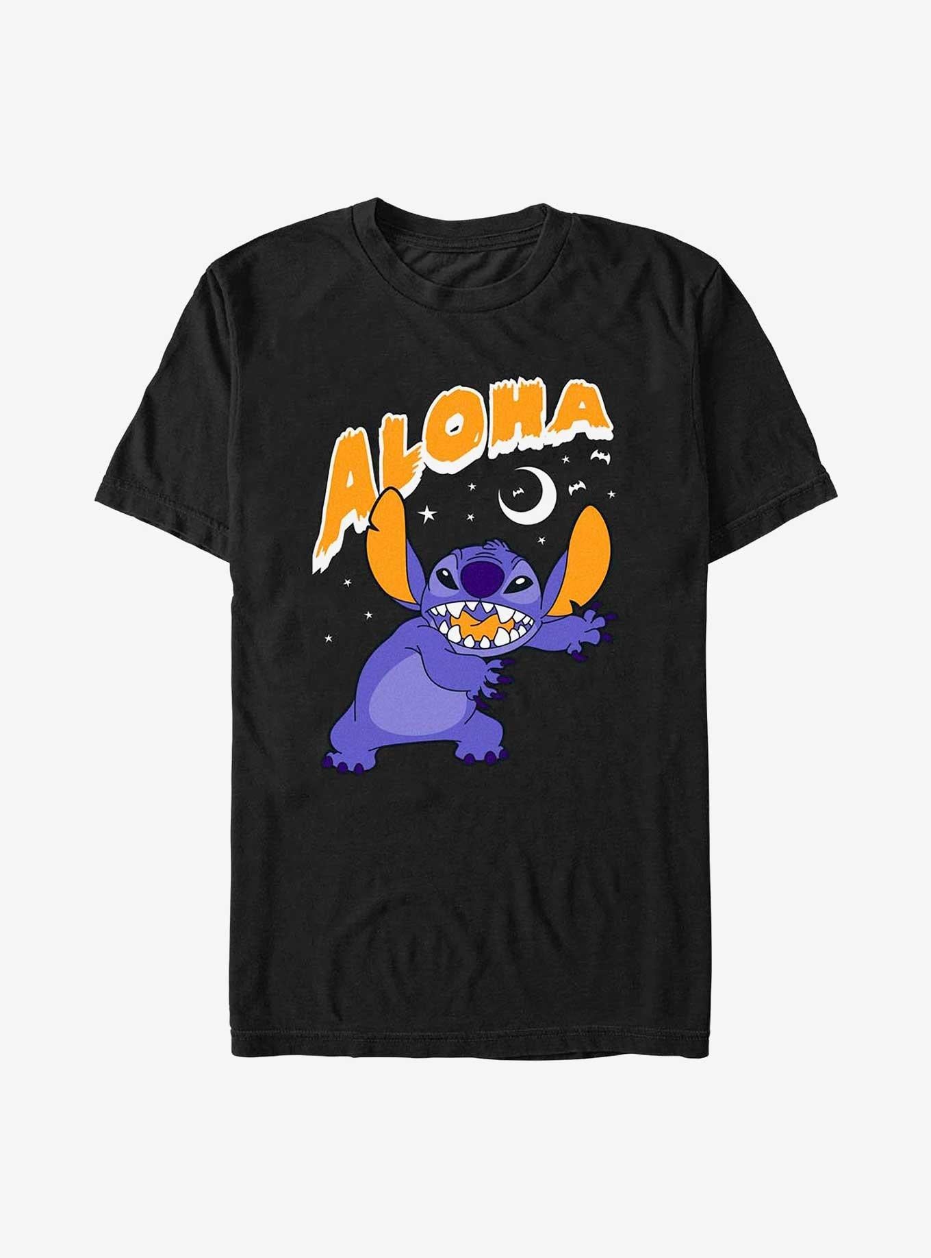 Disney Lilo Stitch Spooky Aloha T-Shirt T-Shirt | Fan Favorite Style | High Demand Item