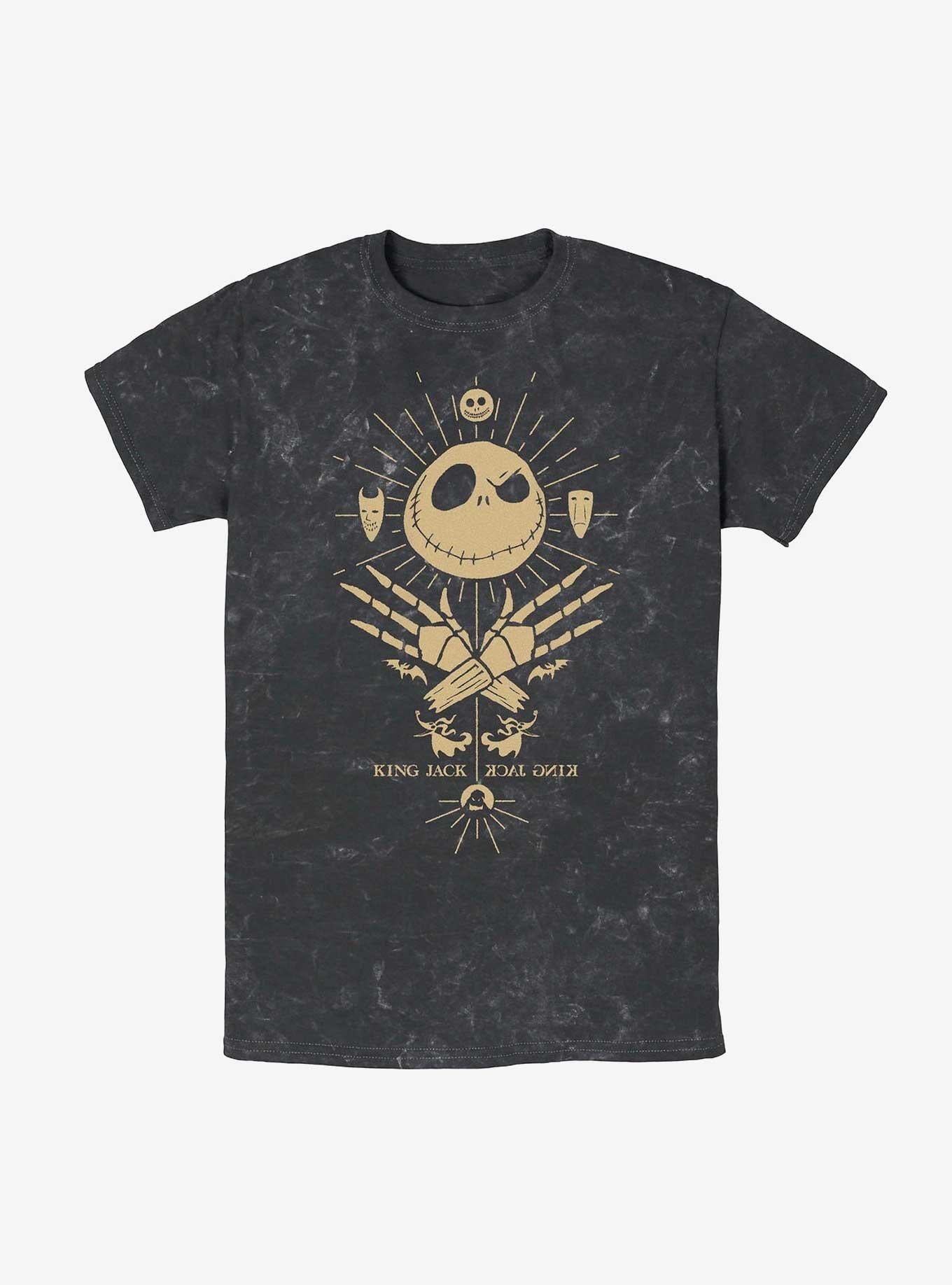 Disney The Nightmare Before Christmas King Jack Mineral Wash T-Shirt T-Shirt | Aesthetic Graphic | Must-Have Style