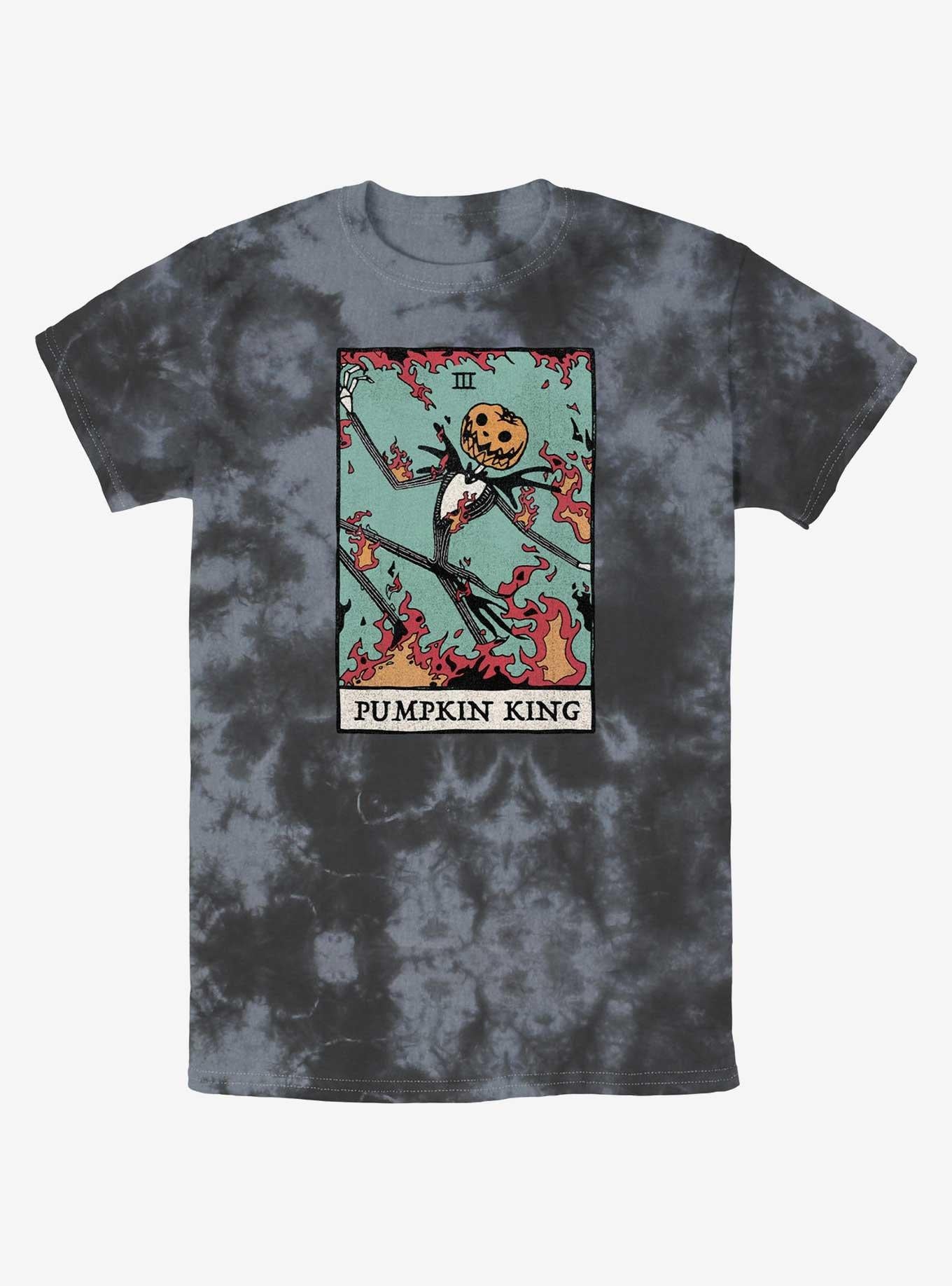 Disney The Nightmare Before Christmas Jack Pumpkin King Card Tie-Dye T-Shirt T-Shirt | High-Quality Print | Must-Have Style
