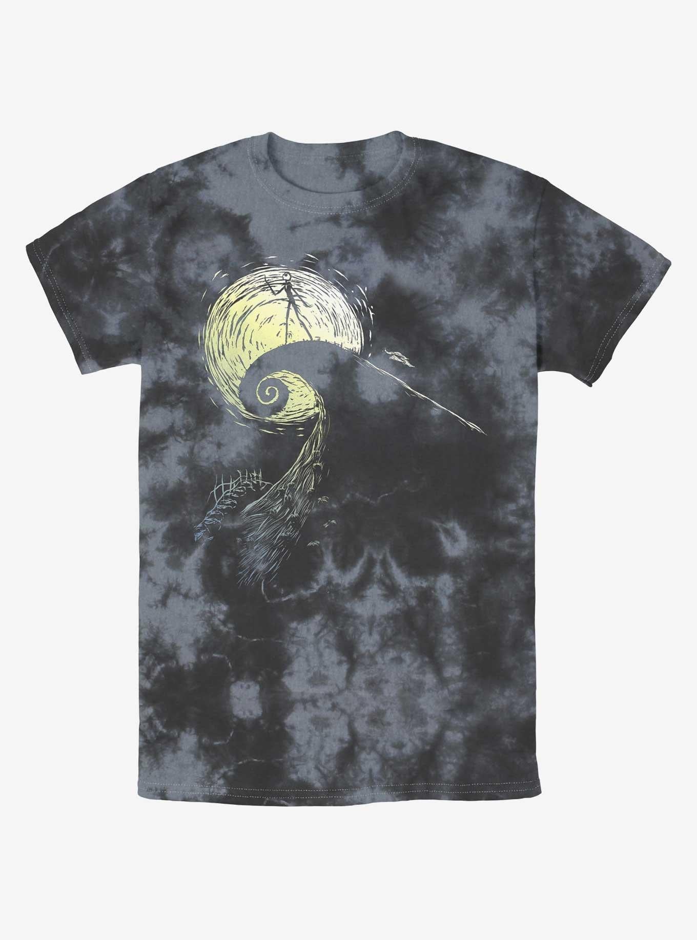 Disney The Nightmare Before Christmas Jack On Spiral Hill Tie-Dye T-Shirt T-Shirt | Streetwear Vibe | Top Pick For Fans