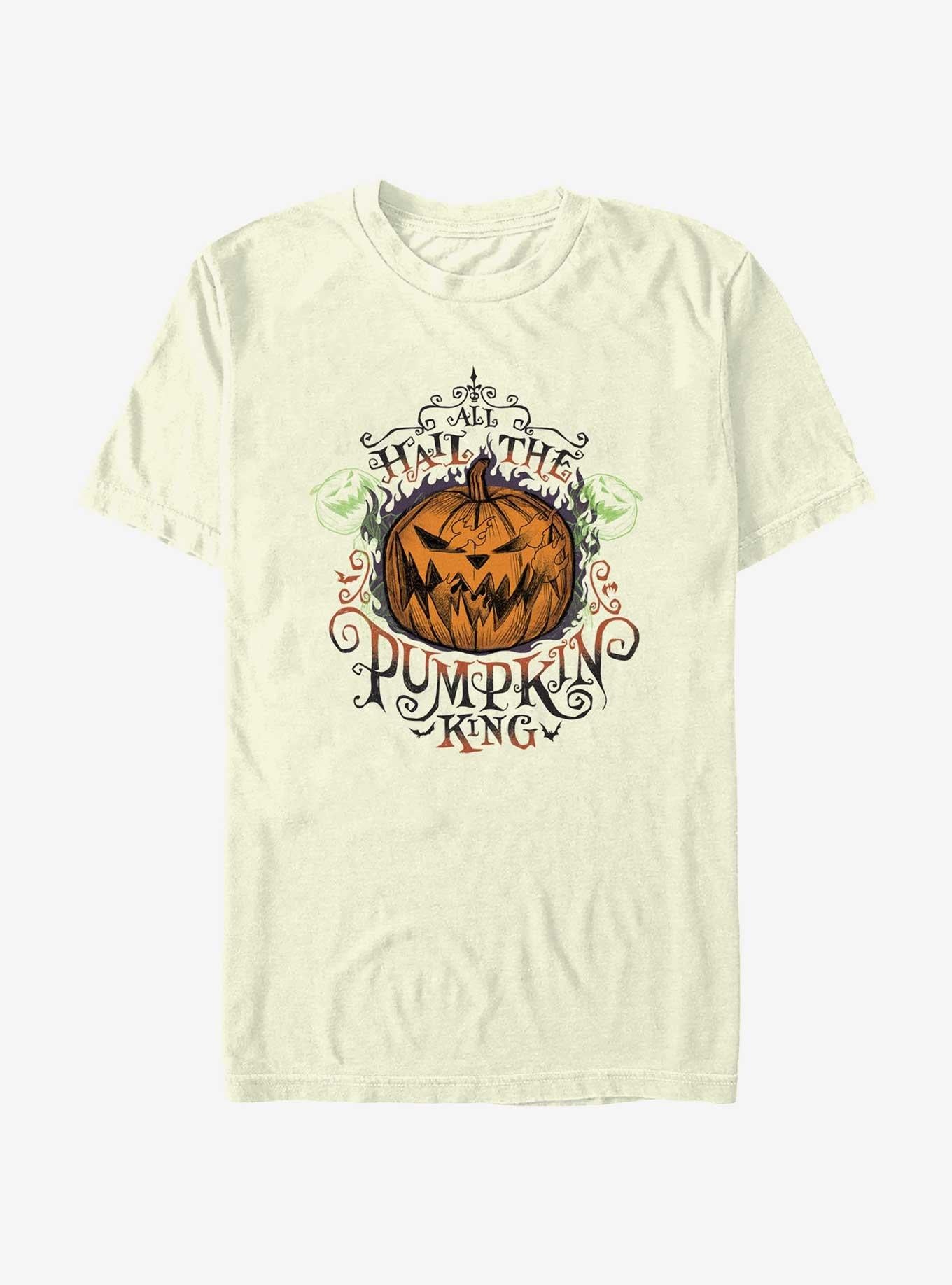 Disney The Nightmare Before Christmas All Hail The Pumpkin King T-shirt | Trendy Graphic Tee | Casual Unisex T-shirt
