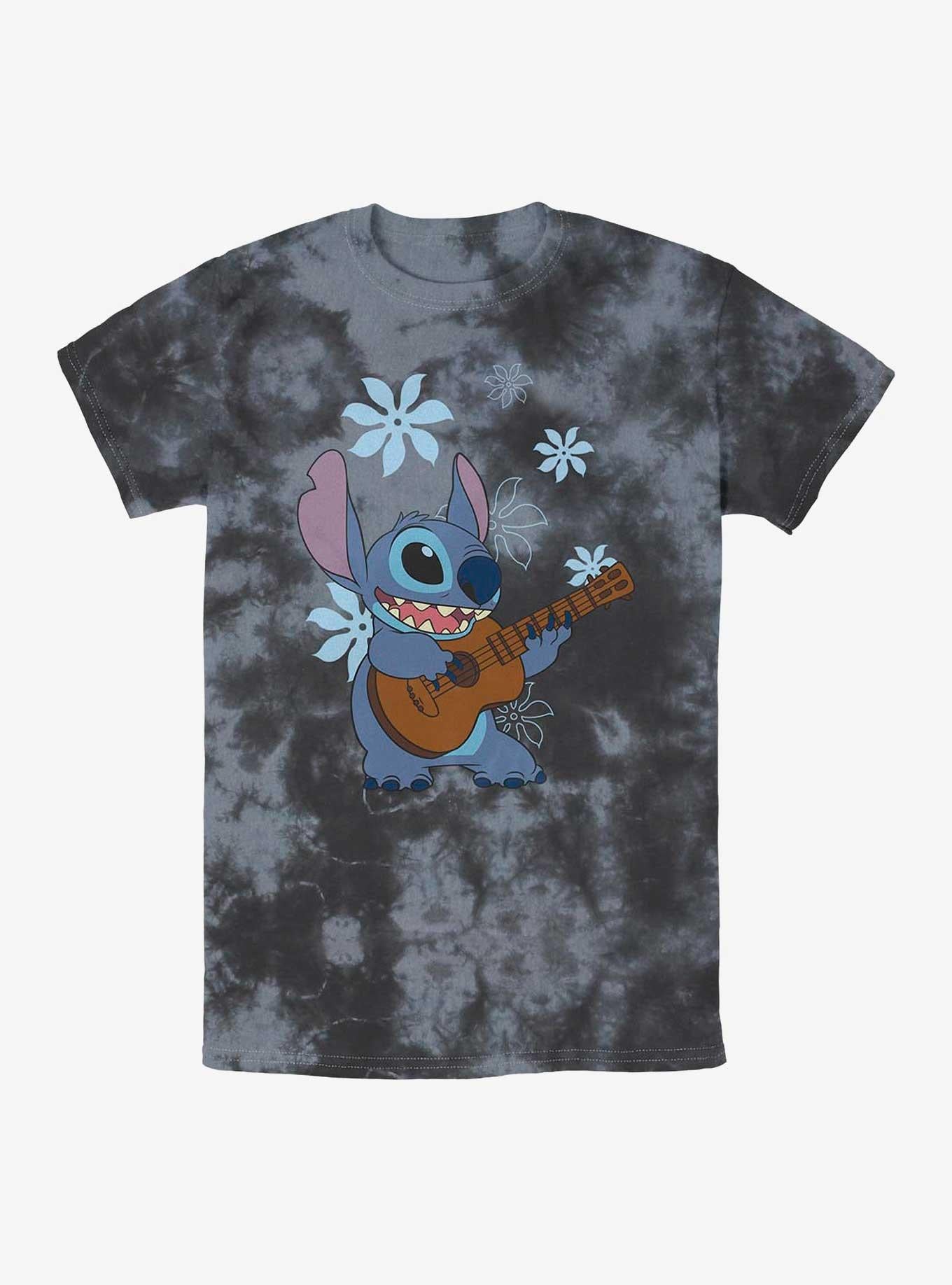 Disney Lilo Stitch Ukulele Stitch Tie-Dye T-Shirt T-Shirt | Bold Graphic Edition | Trending Now