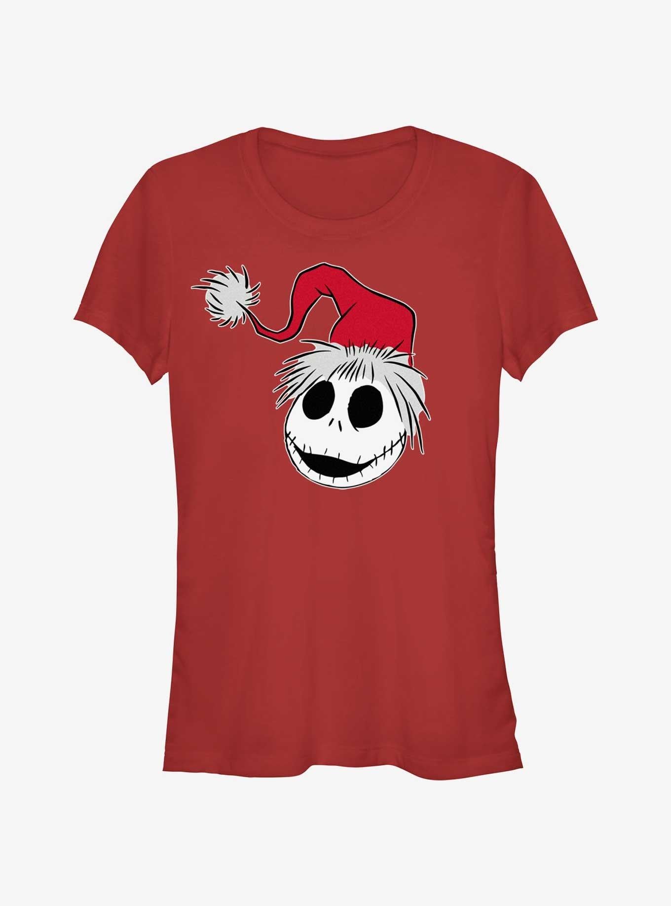 Disney The Nightmare Before Christmas Santa Hat Jack Girls T-Shirt T-Shirt | Best-Selling Artwork | Must-Have Style