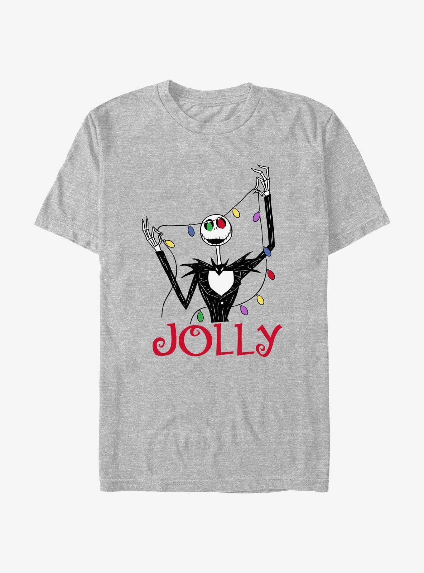 Disney The Nightmare Before Christmas Jack Jolly Lights T-Shirt T-Shirt | Trending Design | Perfect For Daily Wear