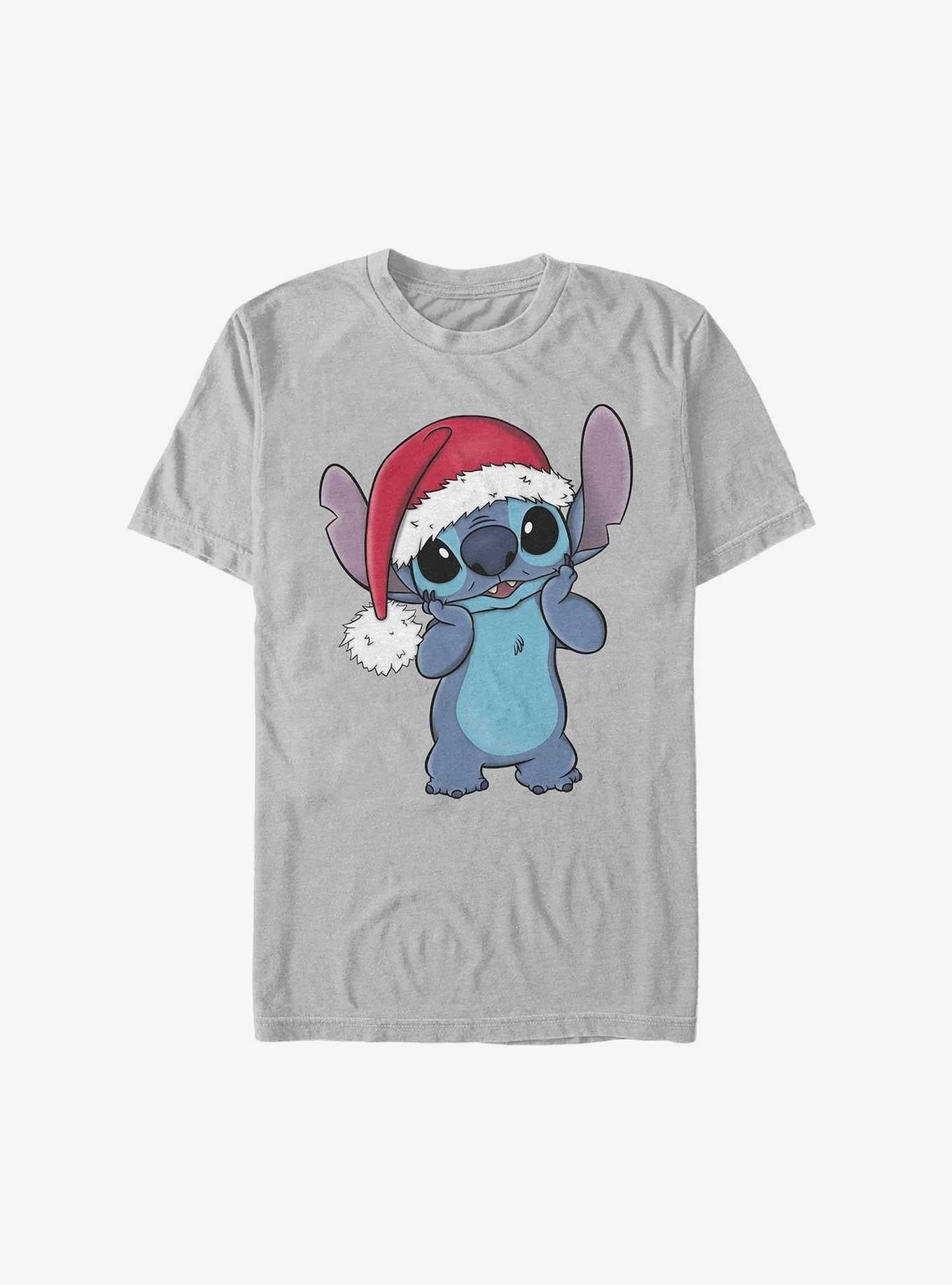 Disney Lilo Stitch Santa Hat Cutie Extra Soft T-Shirt T-Shirt | Bold Graphic Edition | High Demand Item