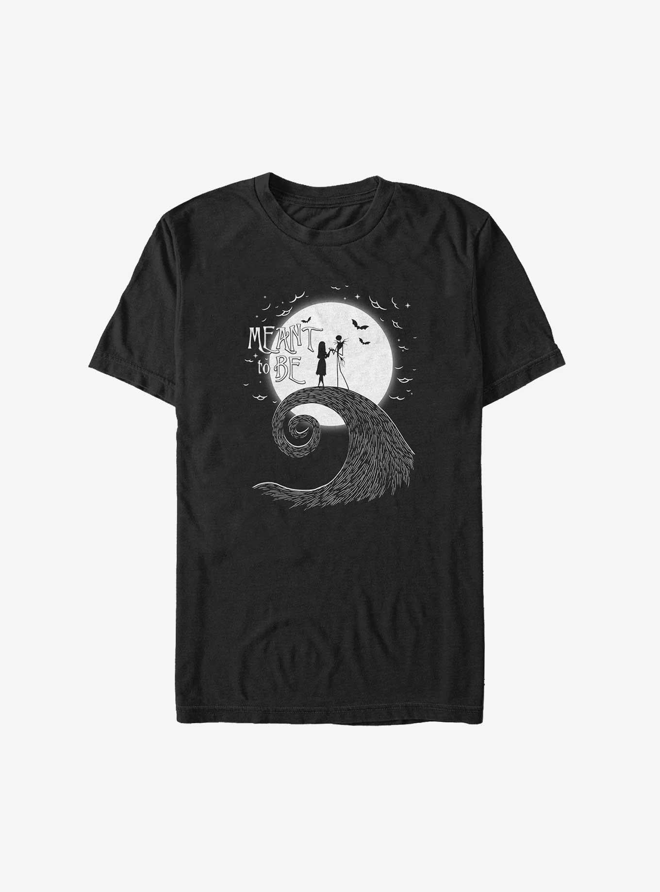 Disney The Nightmare Before Christmas Meant To Be Jack and Sally Big Tall T-Shirt T-Shirt | High-Quality Print | Perfect For Daily Wear
