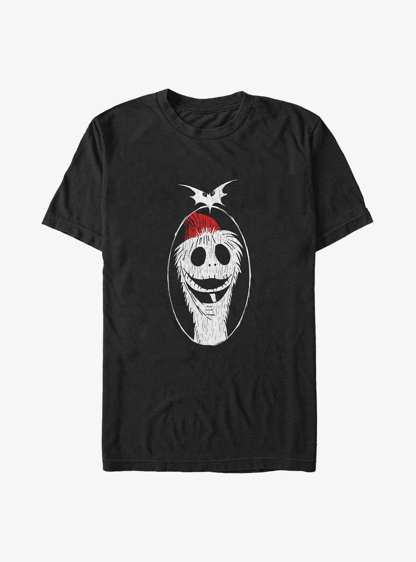 Disney The Nightmare Before Christmas Santa Jack Big & Tall T-shirt | Trendy Graphic Tee | Casual Unisex T-shirt