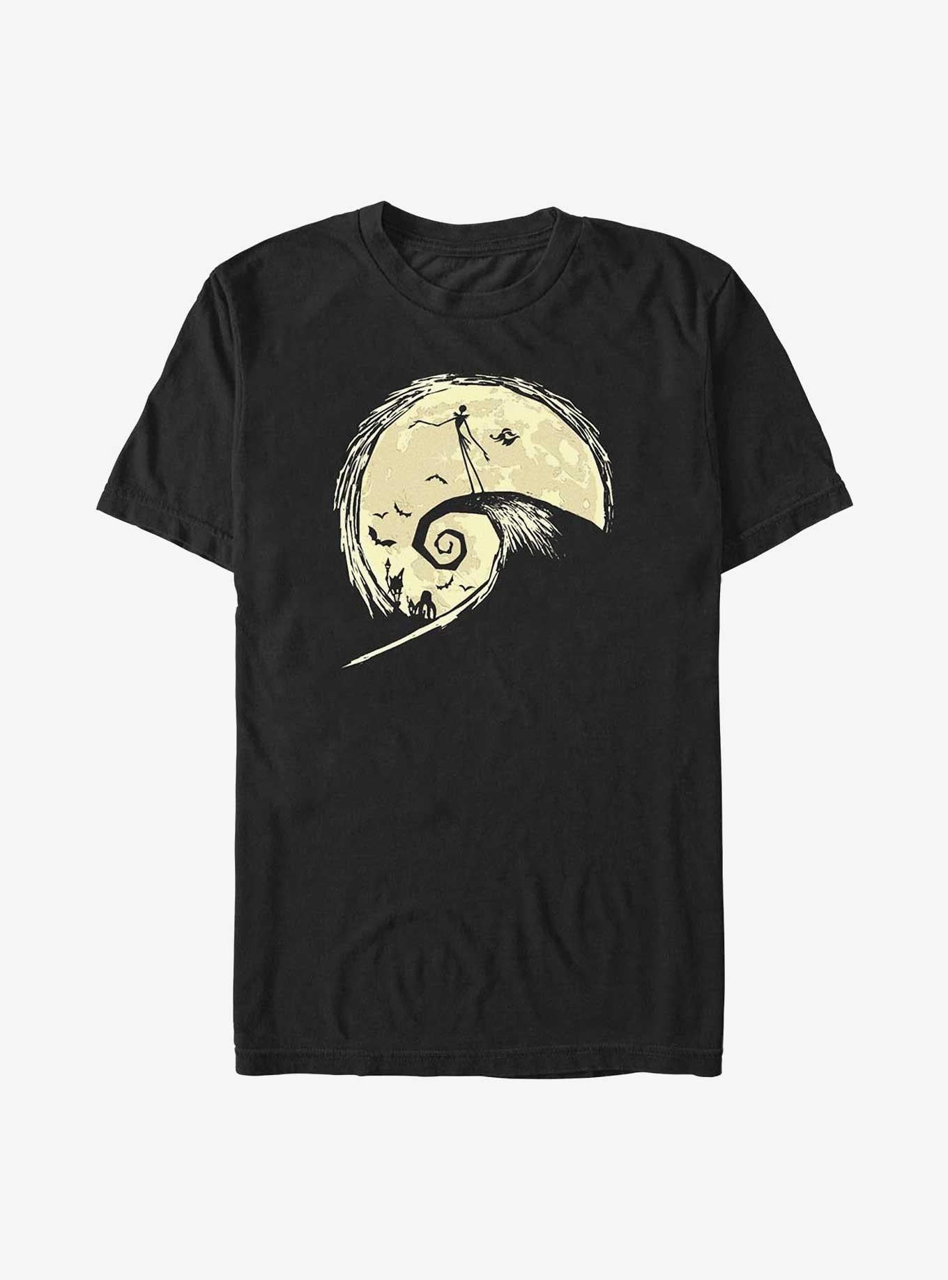 Disney The Nightmare Before Christmas Jack On The Hill Big Tall T-Shirt T-Shirt | Best-Selling Artwork | Trending Now