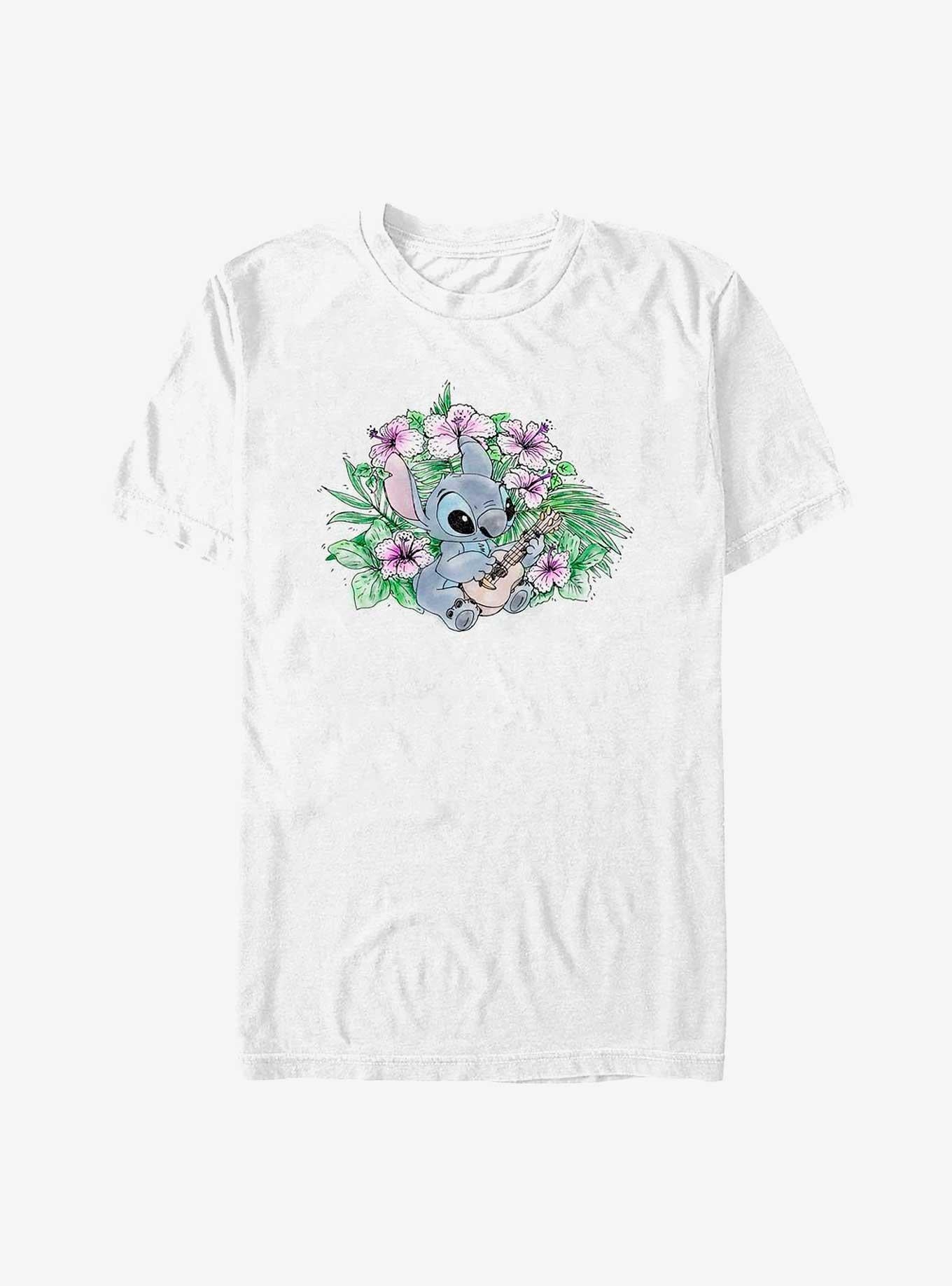 Disney Lilo Stitch Ukulele Flower T-Shirt T-Shirt | Streetwear Vibe | Great Gift Idea