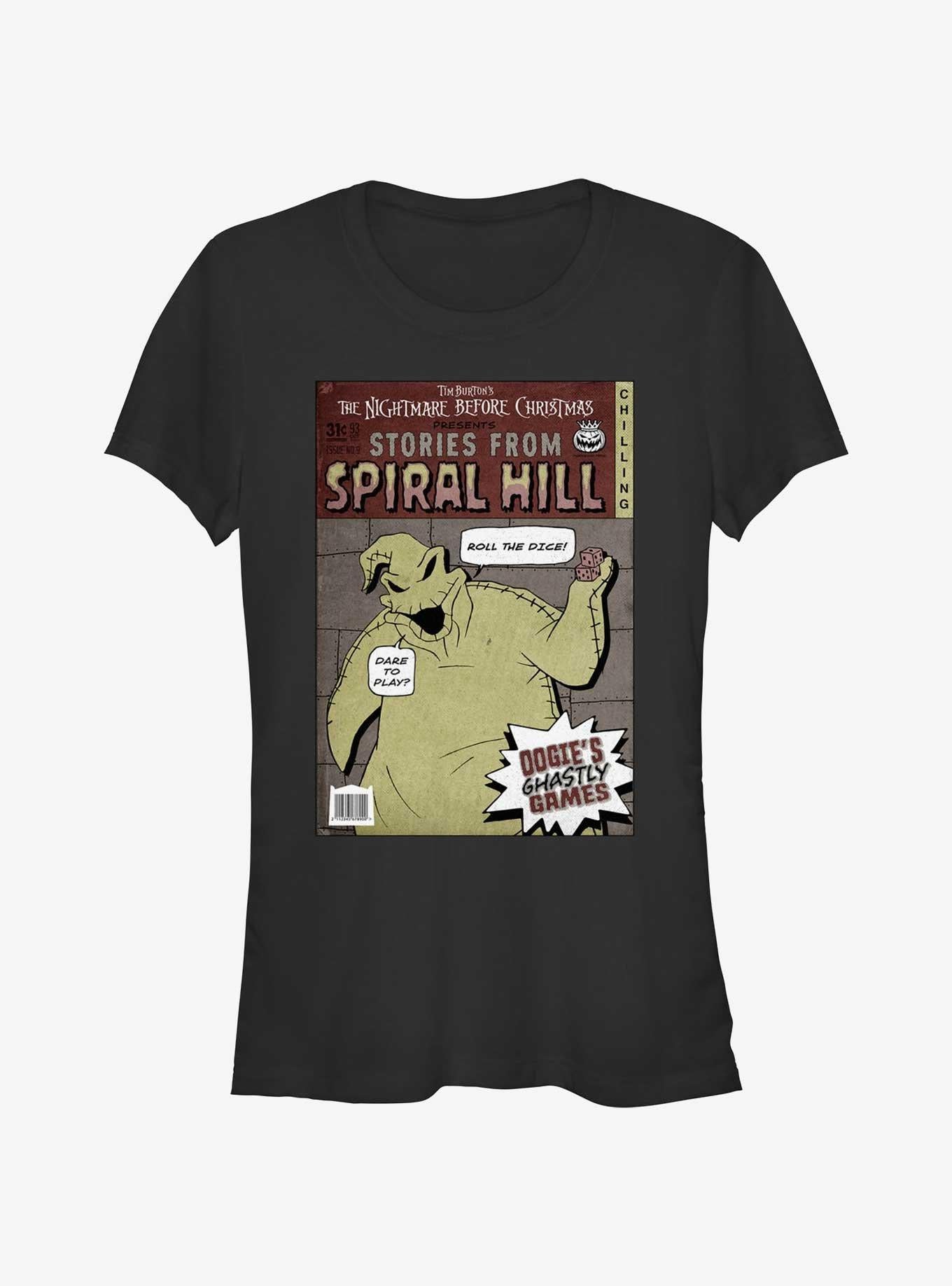 Disney The Nightmare Before Christmas Stories From Spiral Hill Oogie Boogie Girls T-Shirt T-Shirt | Exclusive Edition | Great Gift Idea