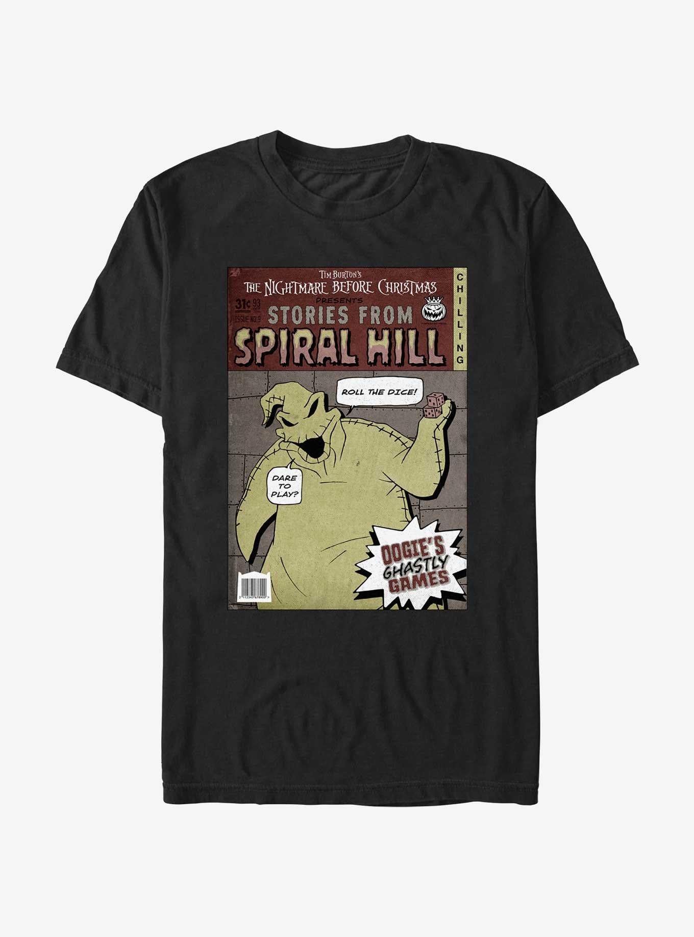 Disney The Nightmare Before Christmas Stories From Spiral Hill Oogie Boogie T-shirt | Trendy Graphic Tee | Casual Unisex T-shirt