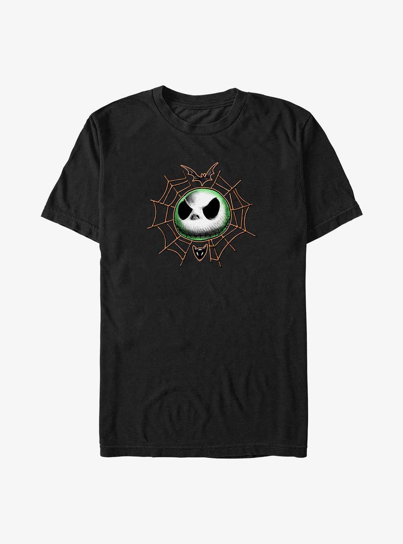 Disney The Nightmare Before Christmas Jack Skellington Web Face Big Tall T-Shirt T-Shirt | Best-Selling Artwork | Perfect For Daily Wear