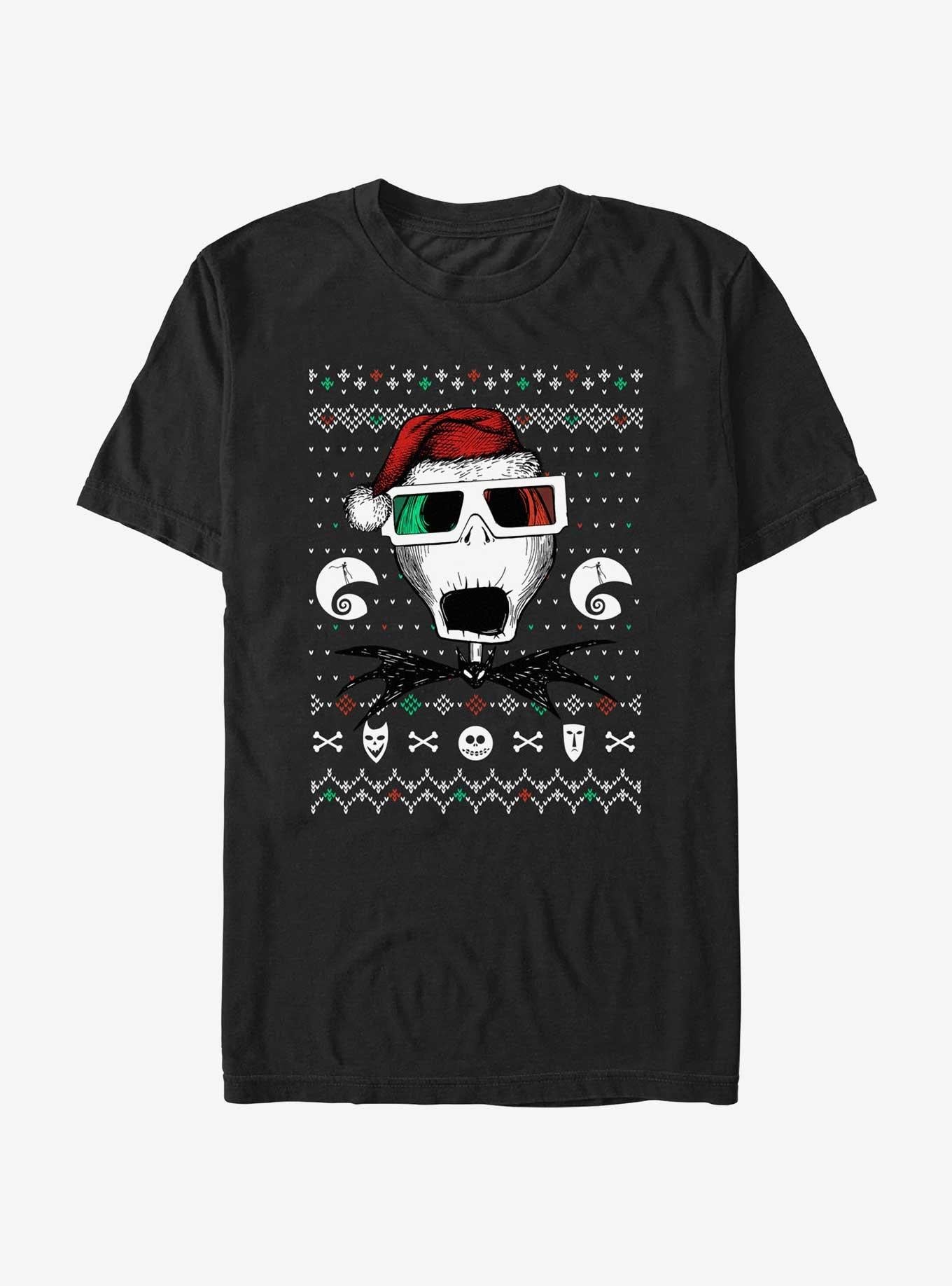 Disney The Nightmare Before Christmas Ugly Holiday Jack Holiday Vision T-Shirt T-Shirt | Premium Graphic | Perfect For Daily Wear