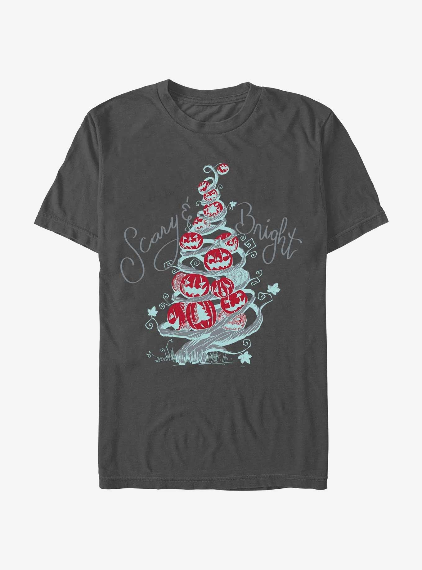 Disney The Nightmare Before Christmas Scary Bright Tree T-Shirt T-Shirt | Viral Style | Trending Now