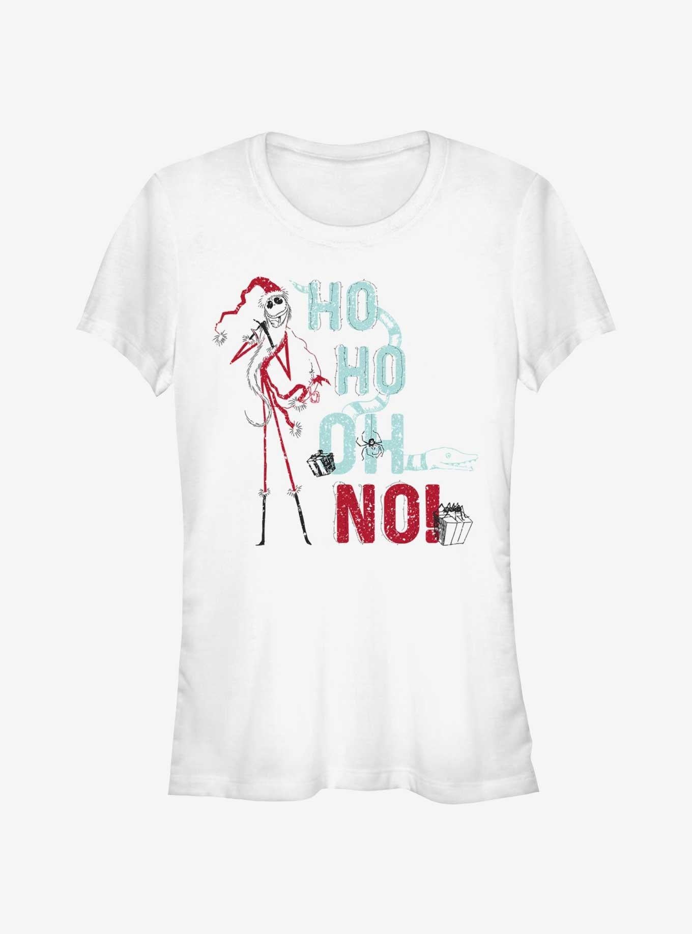 Disney The Nightmare Before Christmas Sandy Jack Ho Ho Oh No Girls T-Shirt T-Shirt | Premium Graphic | Trending Now