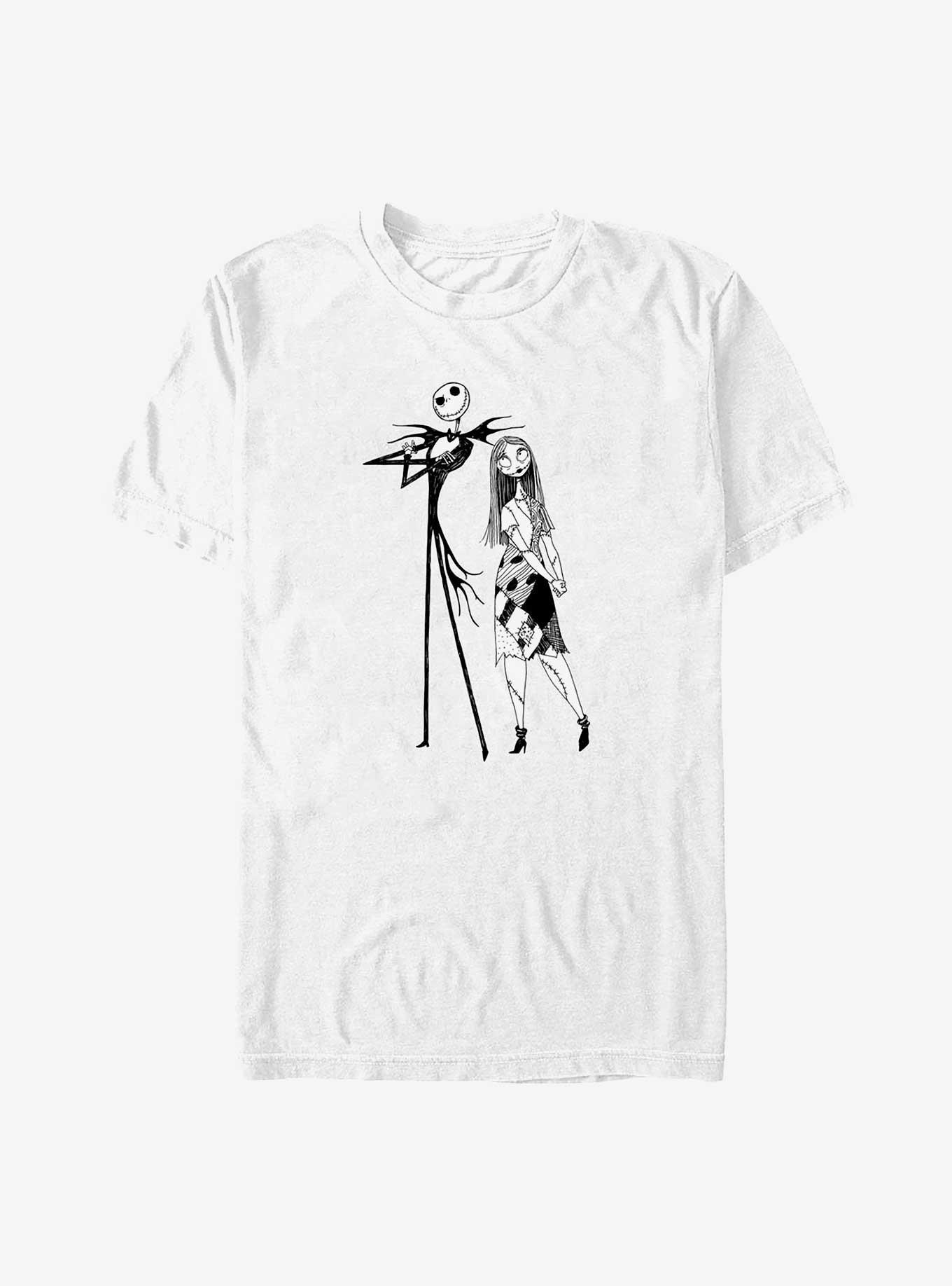 Disney The Nightmare Before Christmas Jack and Sally Big Tall T-Shirt T-Shirt | Best-Selling Artwork | Top Pick For Fans