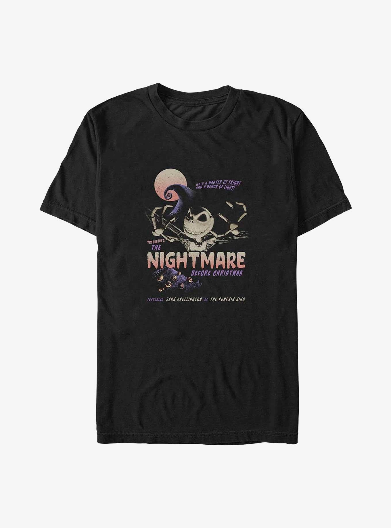 Disney The Nightmare Before Christmas Jack Master of Fright Poster Big Tall T-Shirt Poster | High-Quality Print | Great Gift Idea