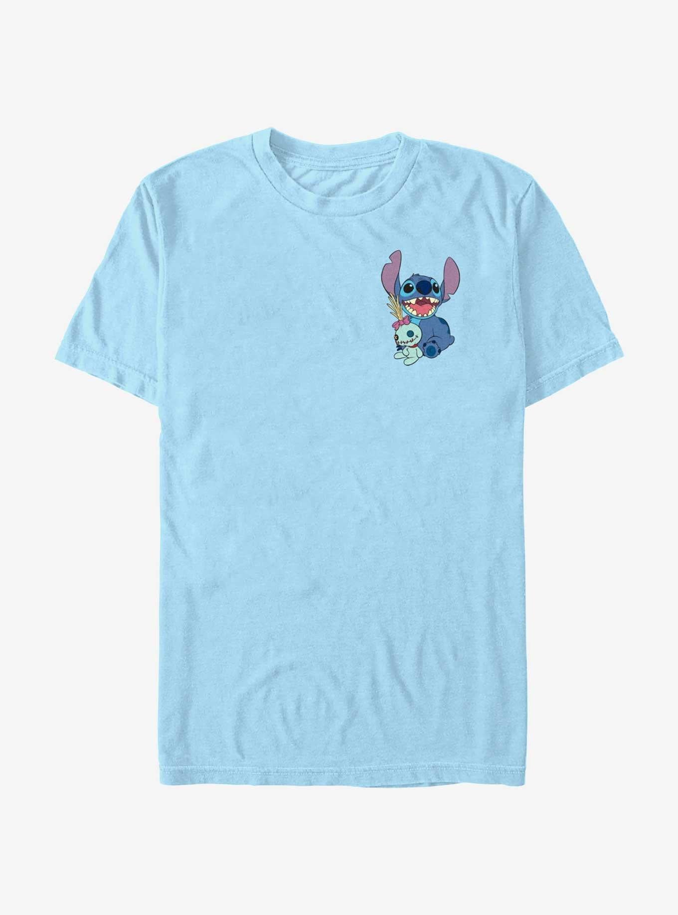 Disney Lilo Stitch With Scrump Pocket T-Shirt T-Shirt | Trending Streetwear Style | Top Pick For Fans