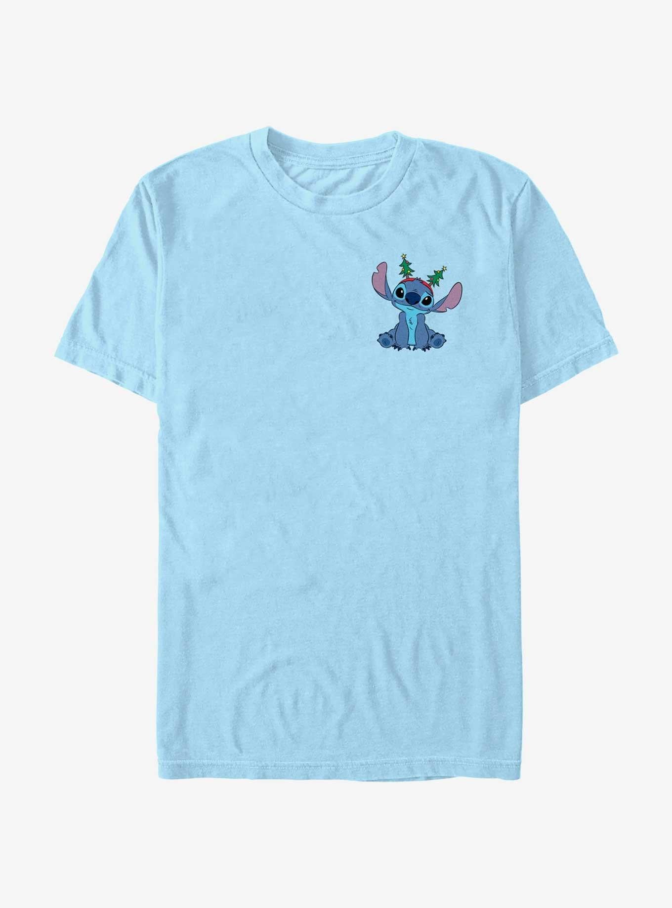 Disney Lilo Stitch With Tree Ears Pocket T-Shirt T-Shirt | Viral Style | Trending Now