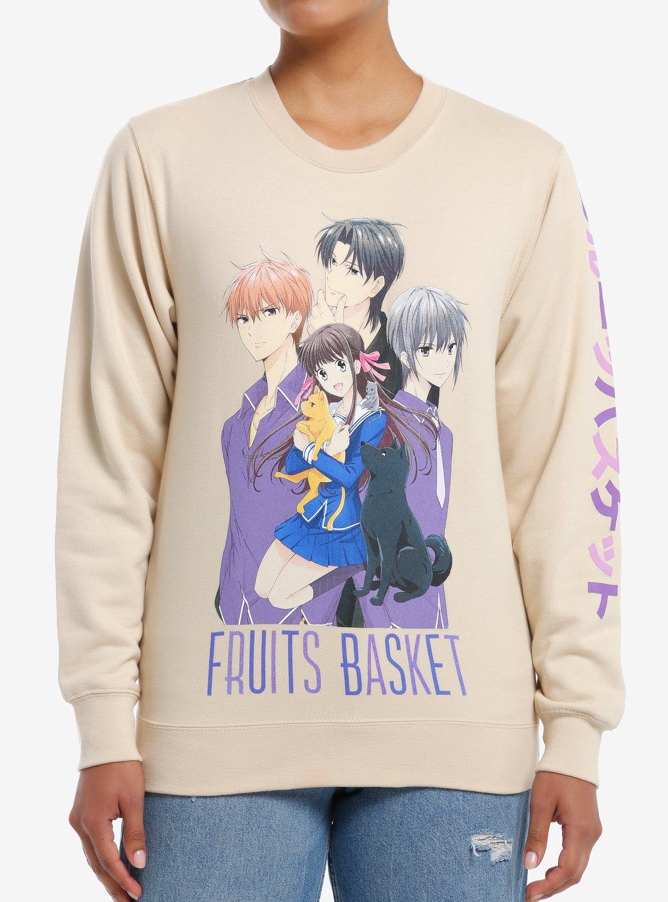 Fruits Basket Group Photo Girls Sweatshirt