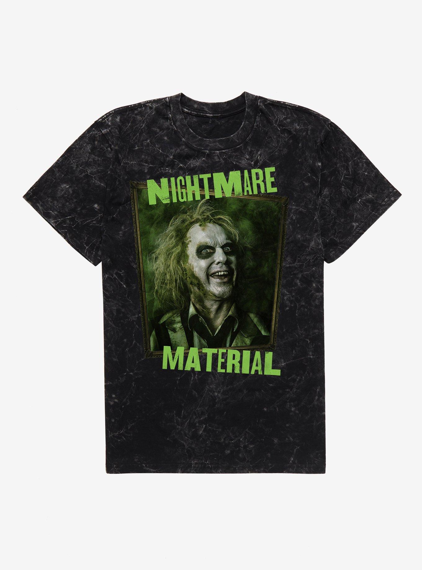 Beetlejuice Beetlejuice Nightmare Material Mineral Wash T-Shirt
